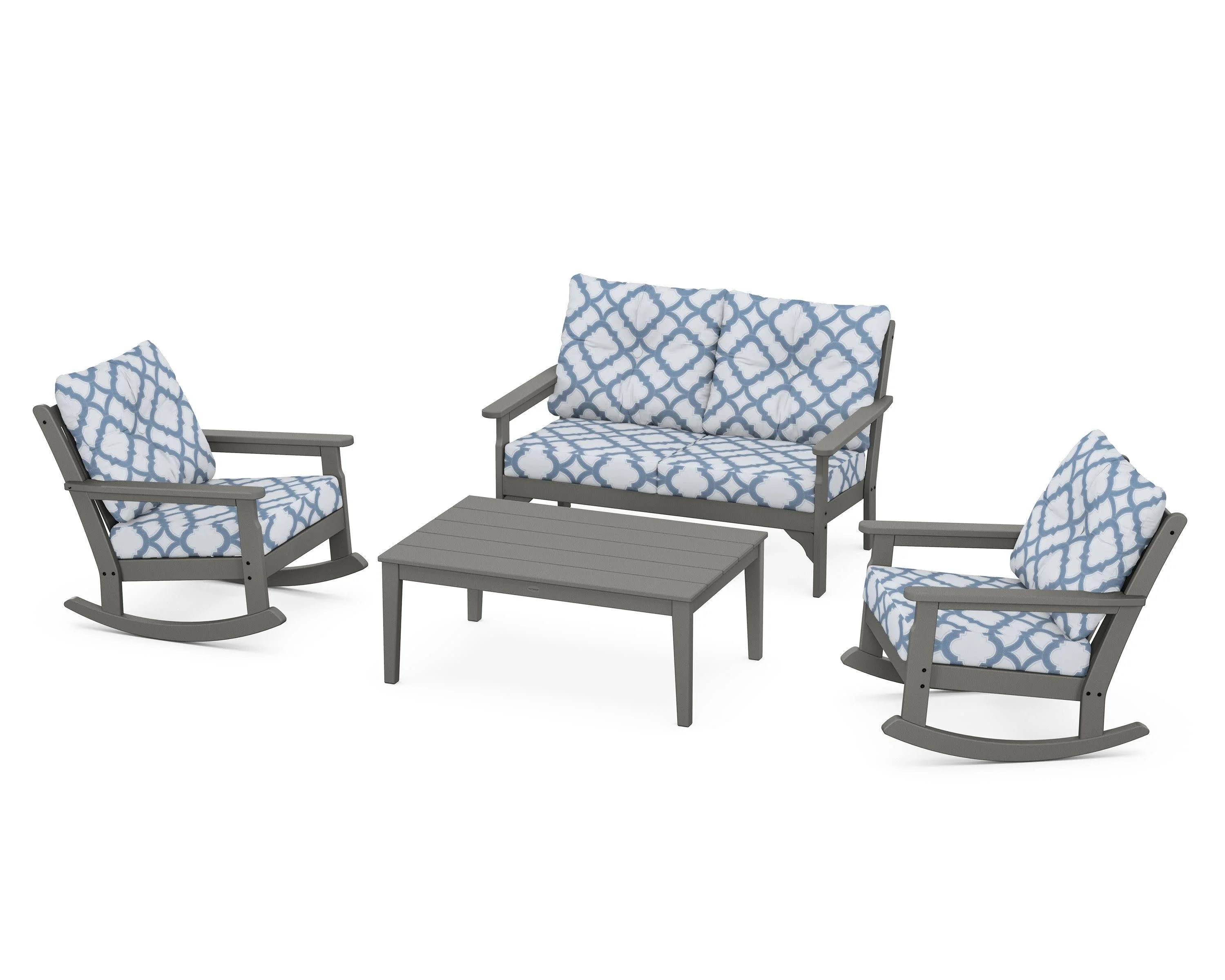 Vineyard 4-Piece Deep Seating Rocking Chair Set - Image 89