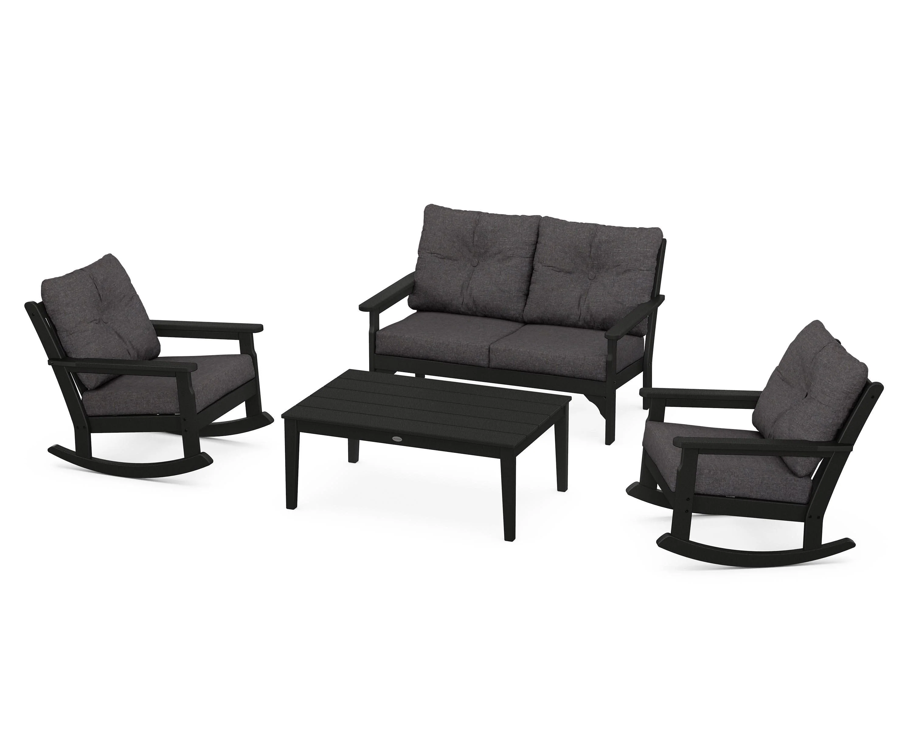 Vineyard 4-Piece Deep Seating Rocking Chair Set - Image 90
