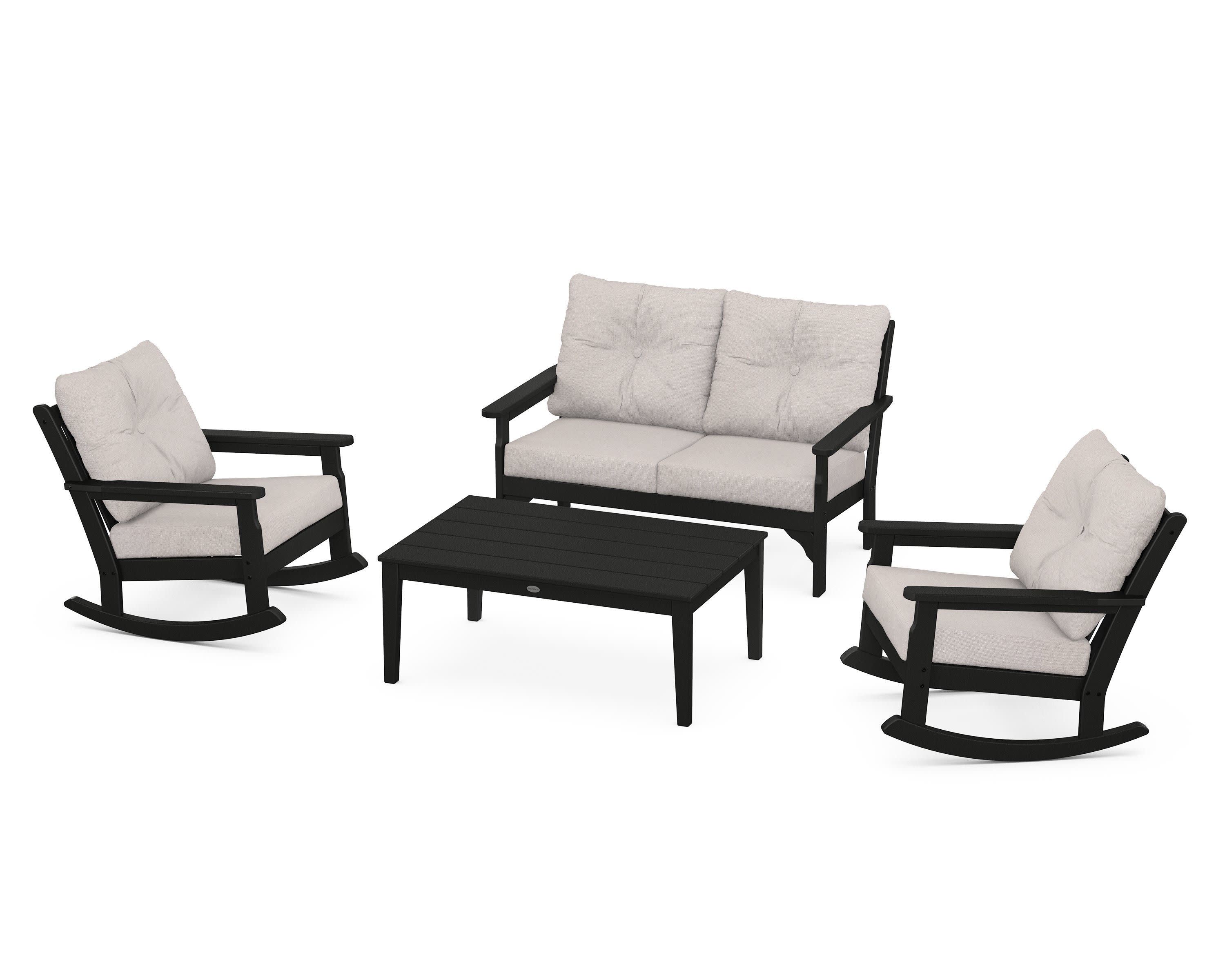 Vineyard 4-Piece Deep Seating Rocking Chair Set - Image 91