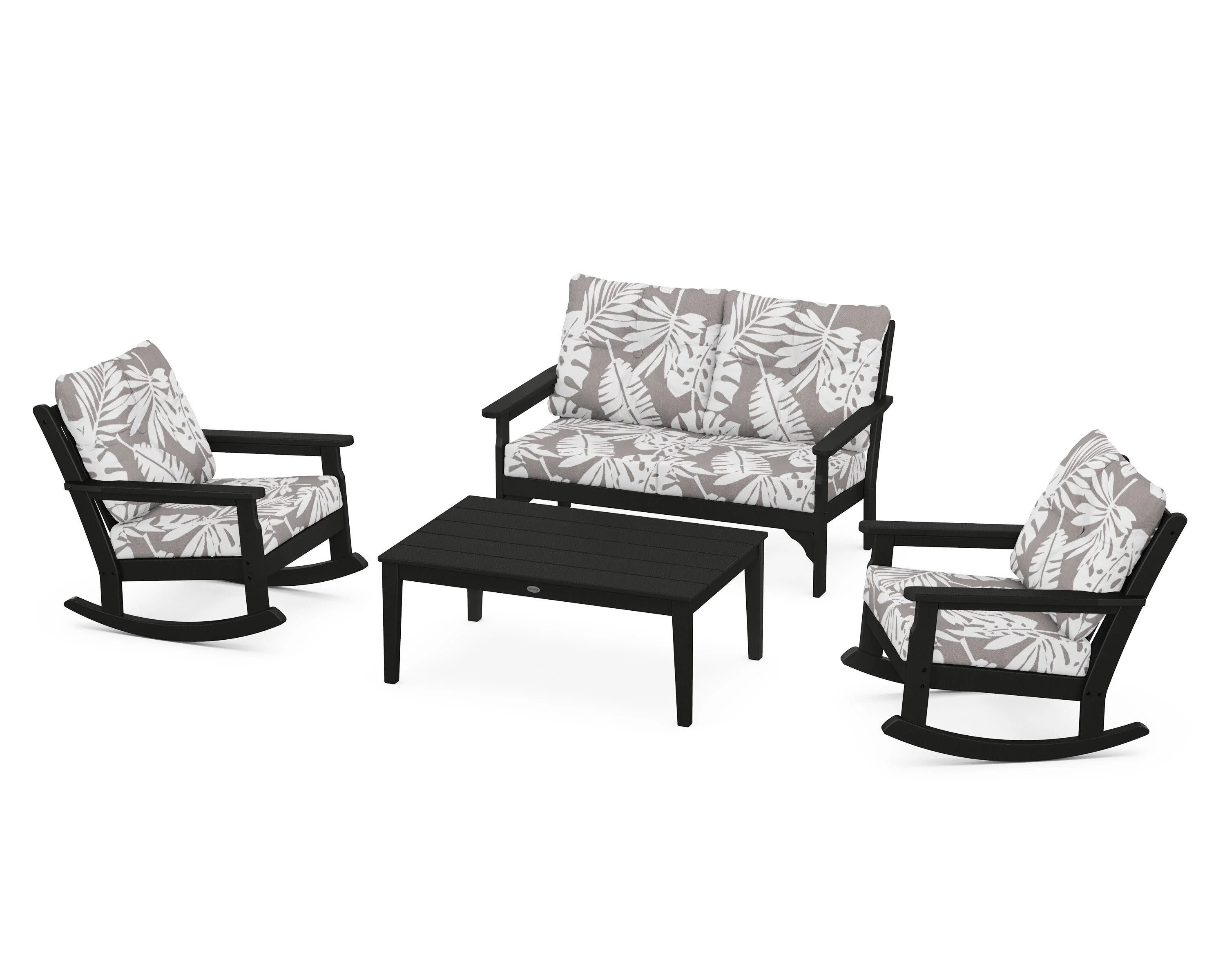 Vineyard 4-Piece Deep Seating Rocking Chair Set - Image 94
