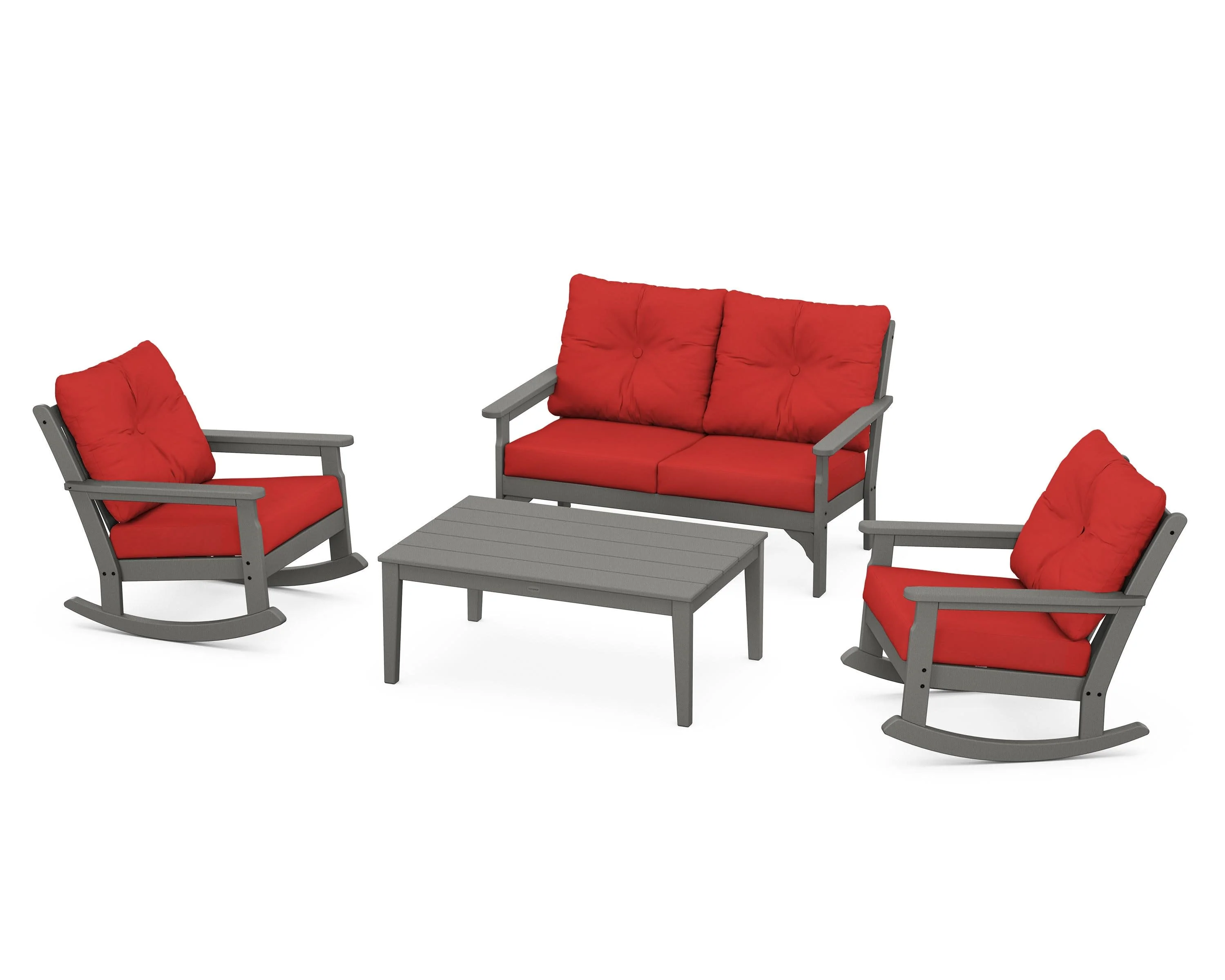Vineyard 4-Piece Deep Seating Rocking Chair Set - Image 96