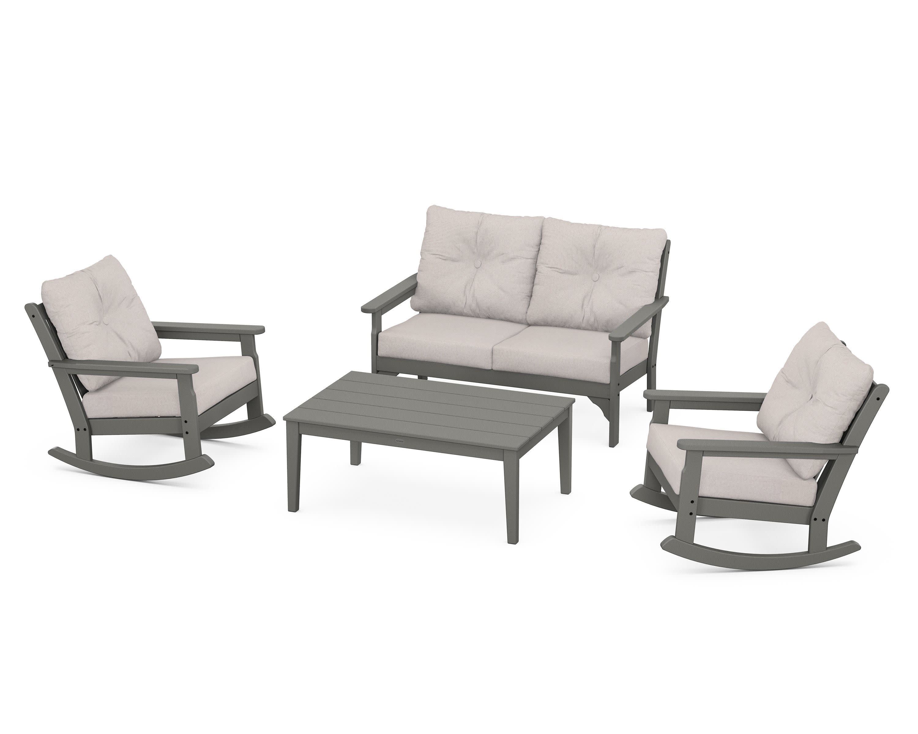 Vineyard 4-Piece Deep Seating Rocking Chair Set - Image 99