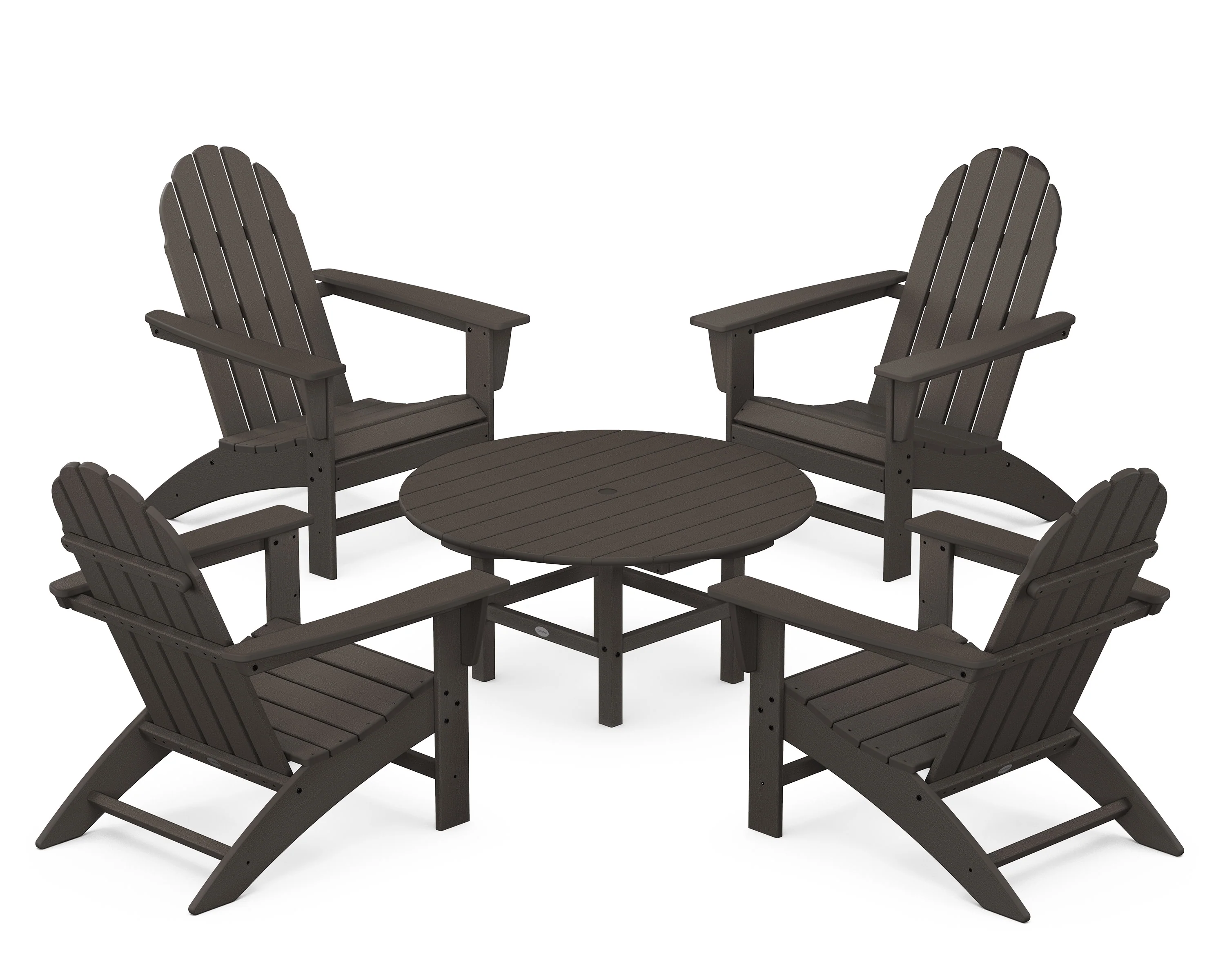 Vineyard 5-Piece Adirondack Chair Conversation Set - Image 6