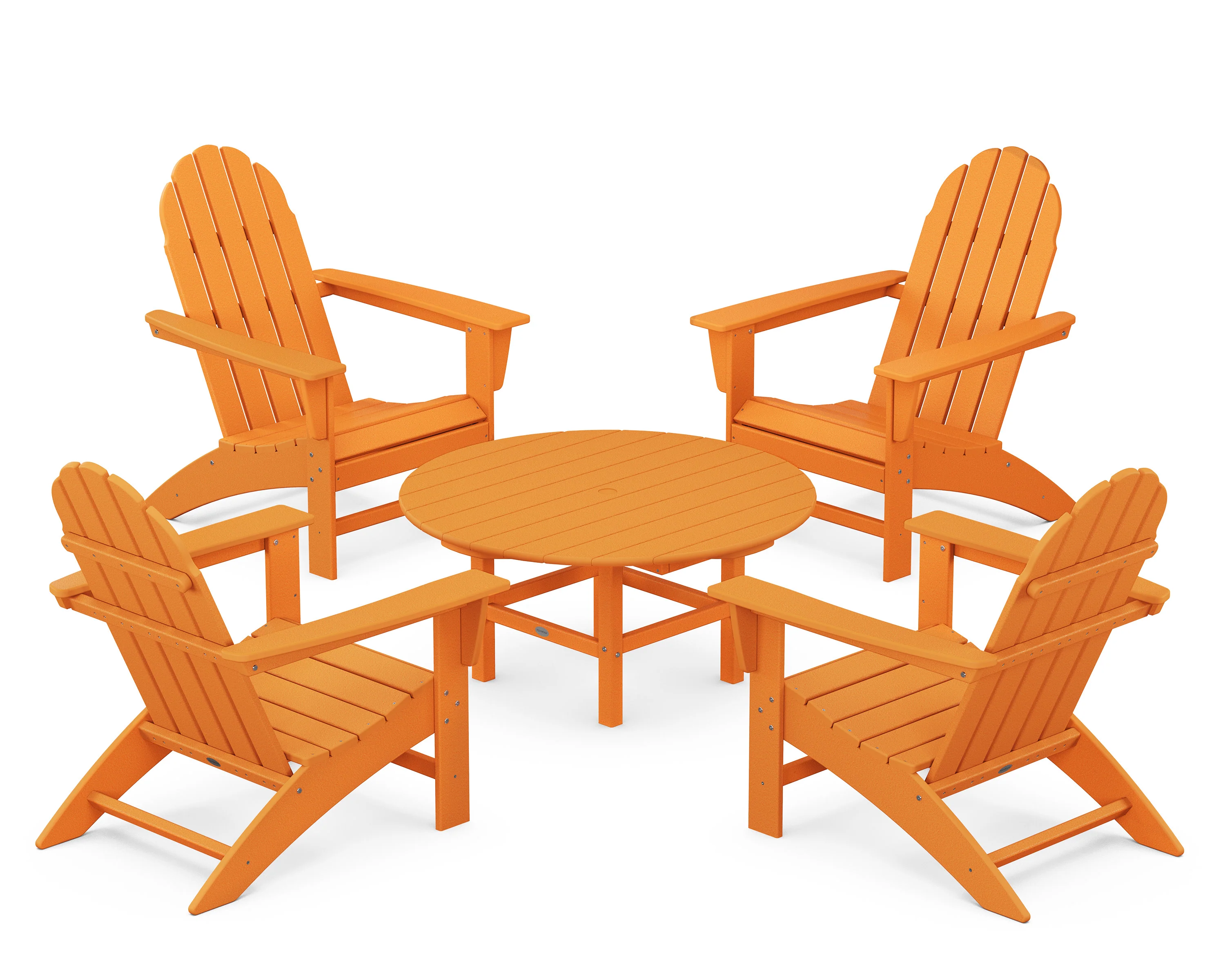 Vineyard 5-Piece Adirondack Chair Conversation Set - Image 8