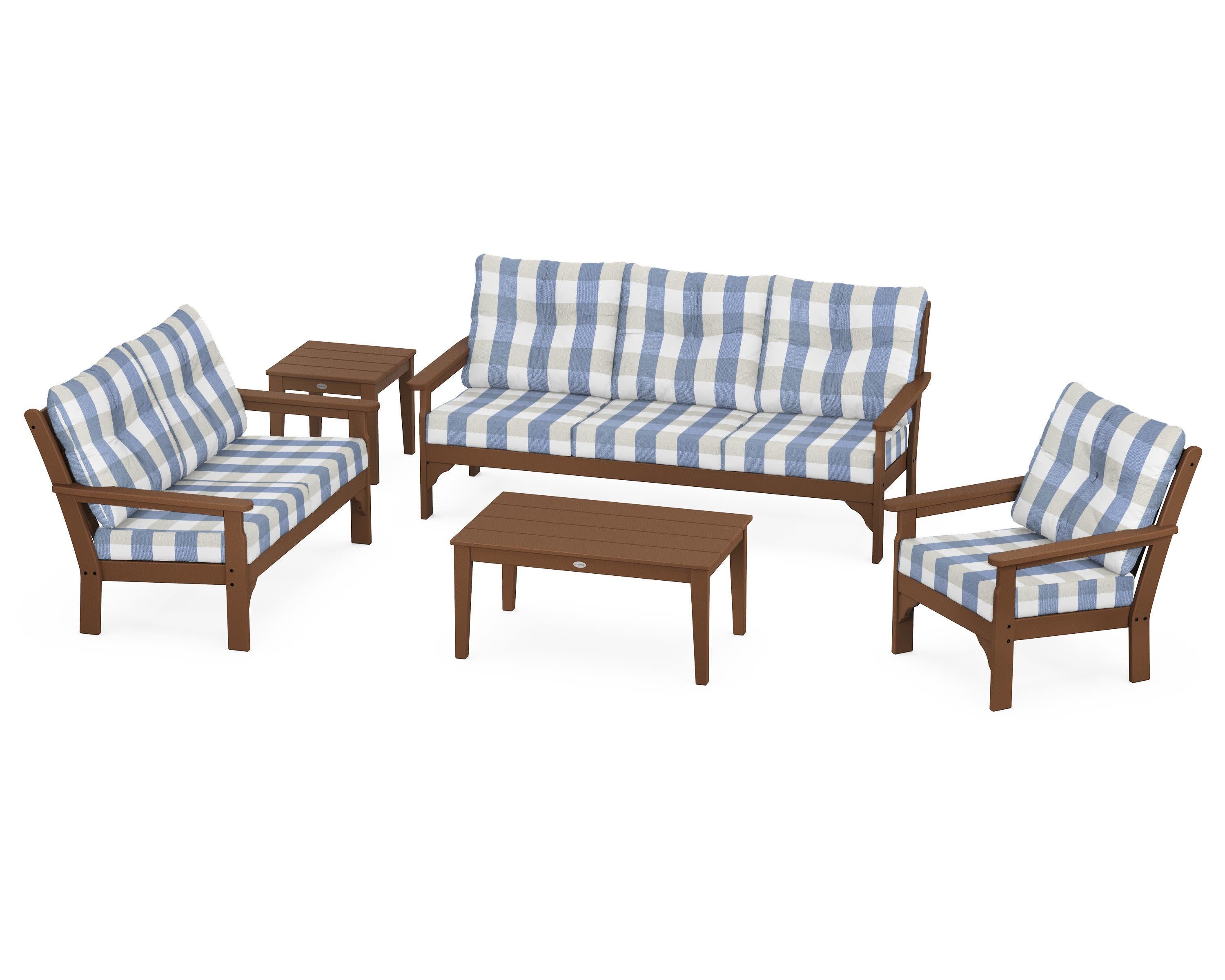 Vineyard 5 Piece Deep Seating Set - Image 35