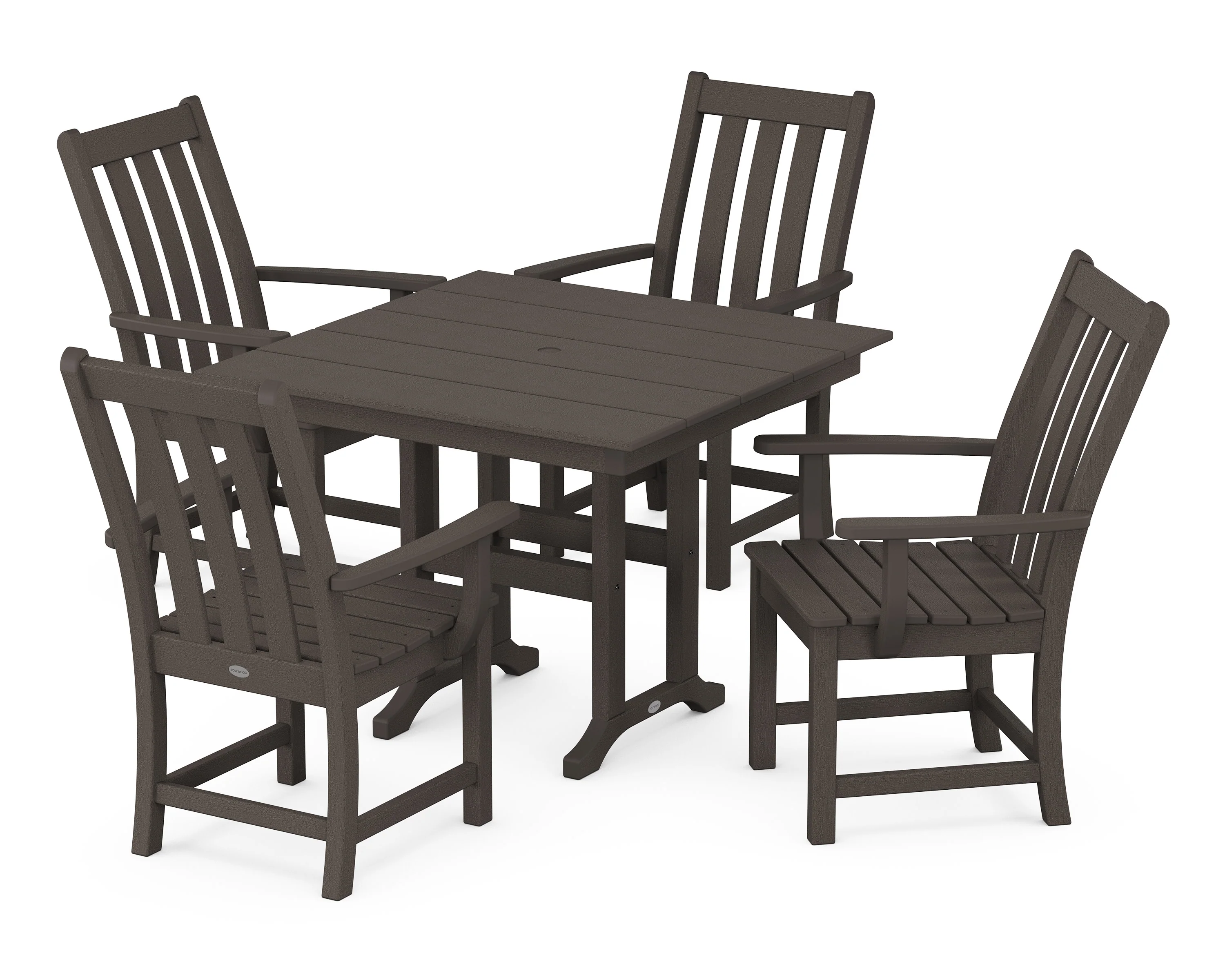 Vineyard 5-Piece Farmhouse Dining Set - Image 3