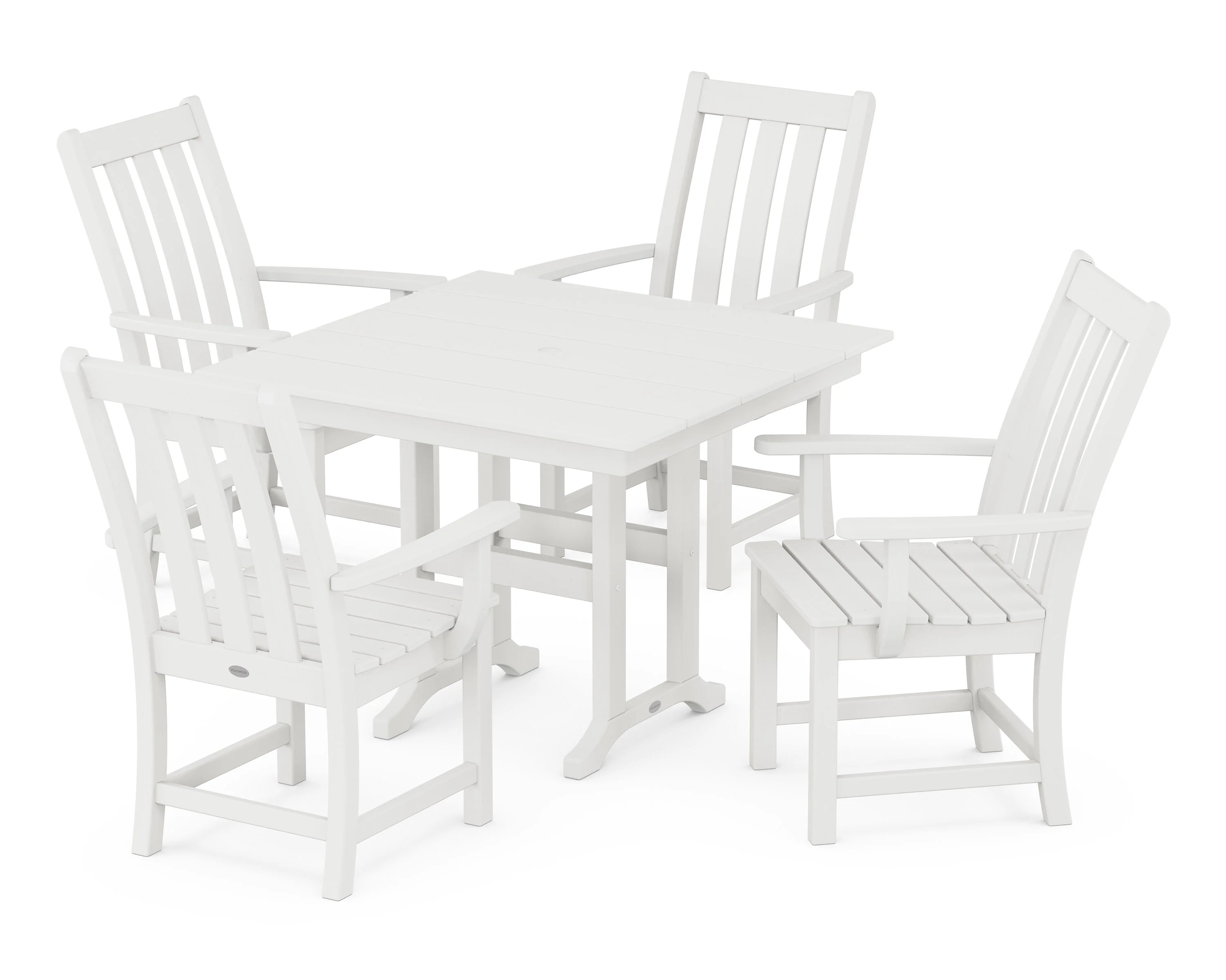 Vineyard 5-Piece Farmhouse Dining Set - Image 9