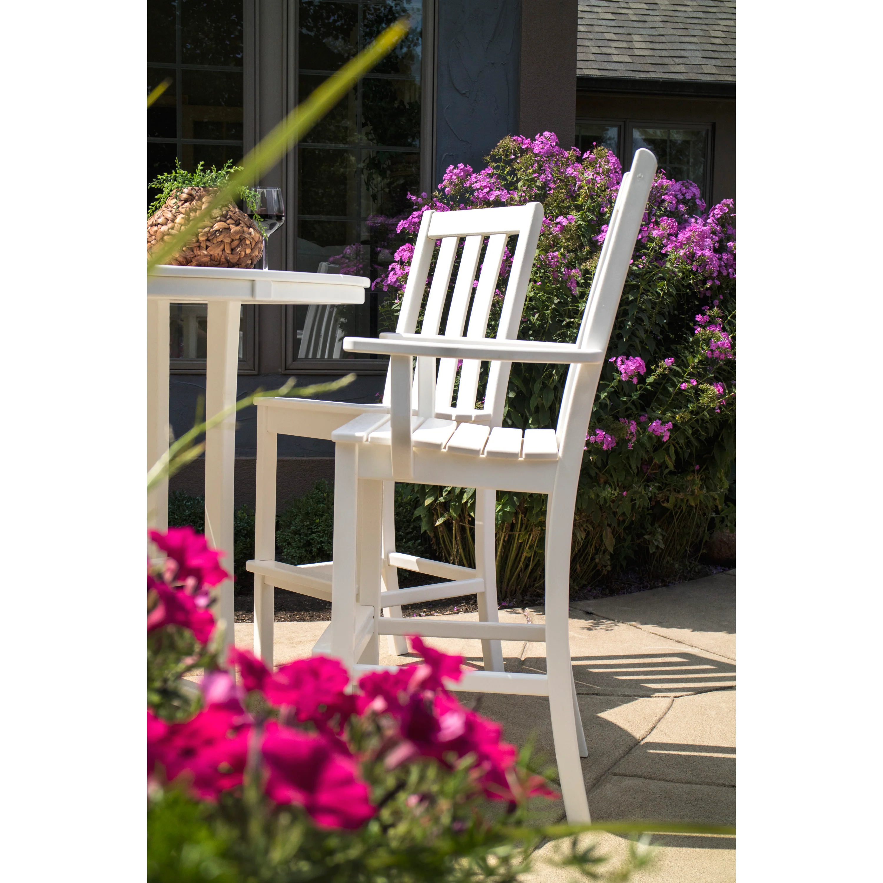 Vineyard 5-Piece Nautical Trestle Bar Set - Image 10