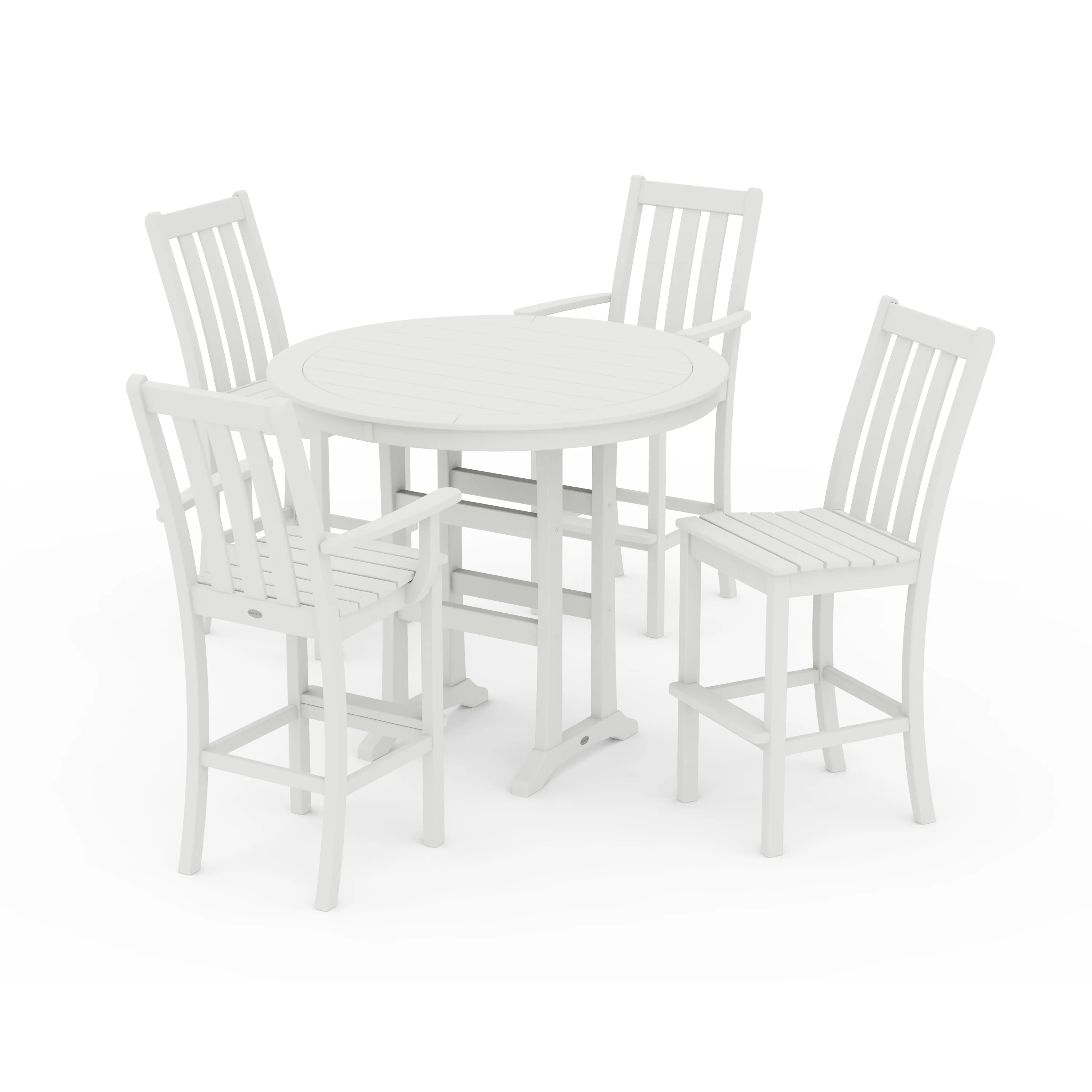 Vineyard 5-Piece Nautical Trestle Bar Set - Image 22