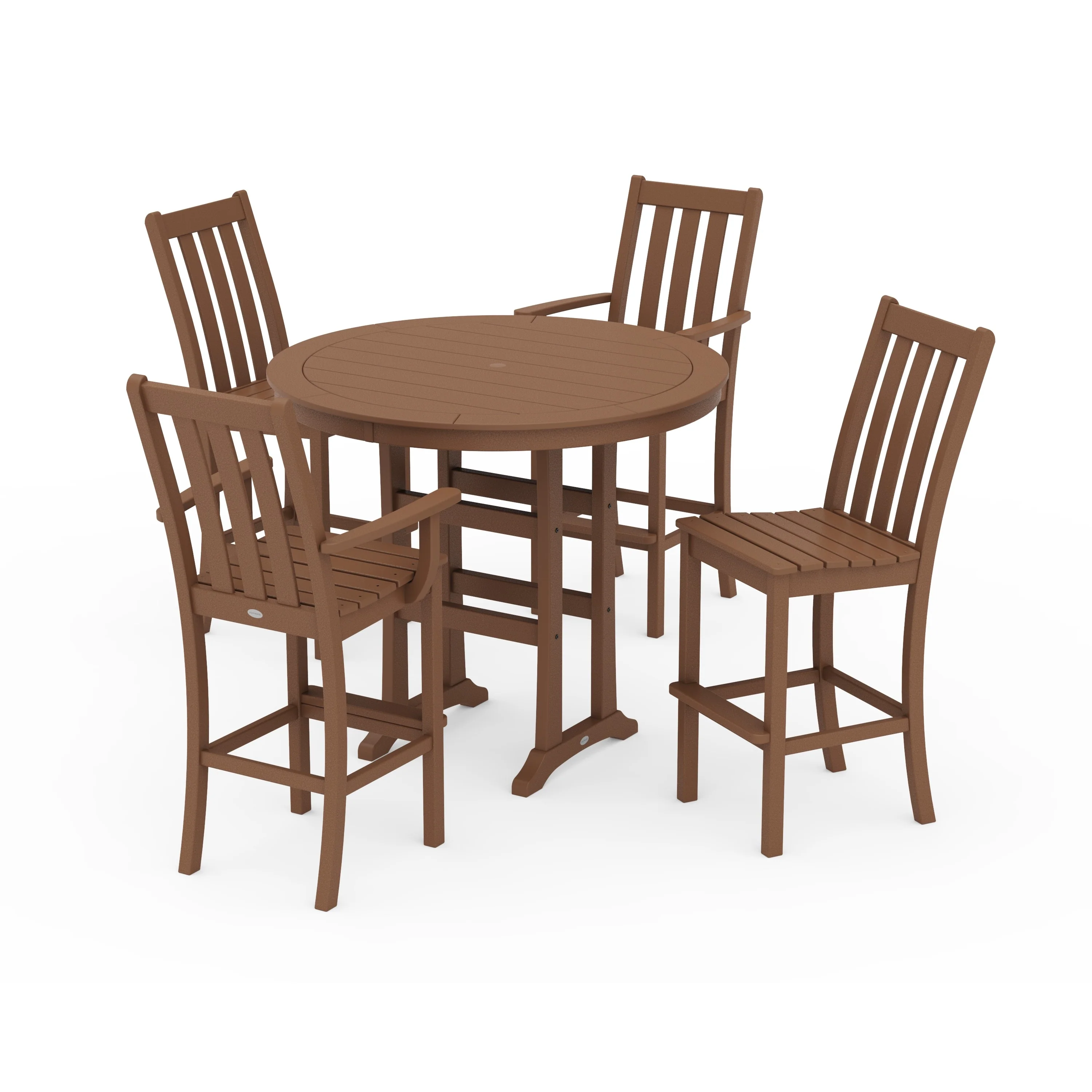 Vineyard 5-Piece Nautical Trestle Bar Set - Image 24