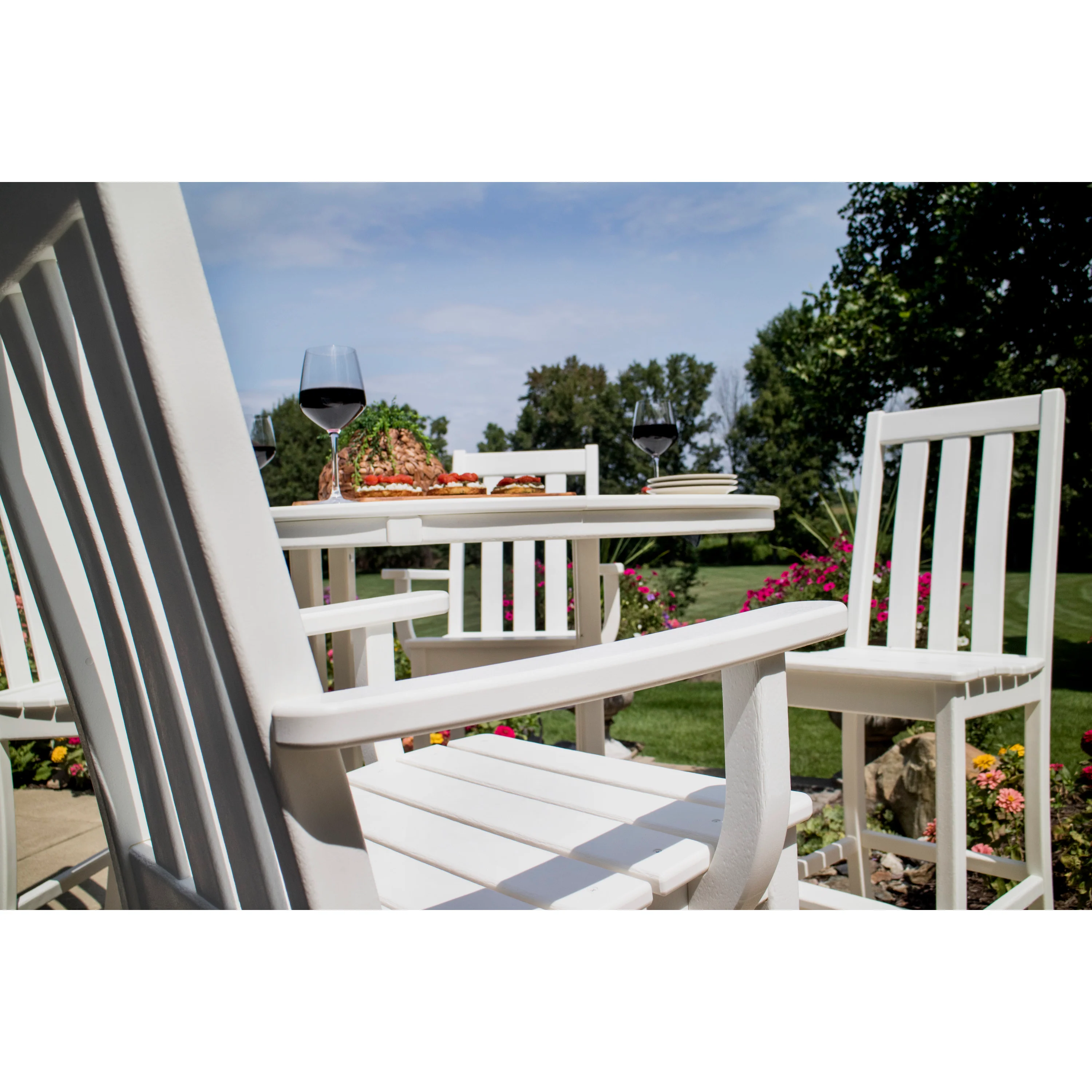 Vineyard 5-Piece Nautical Trestle Bar Set - Image 6