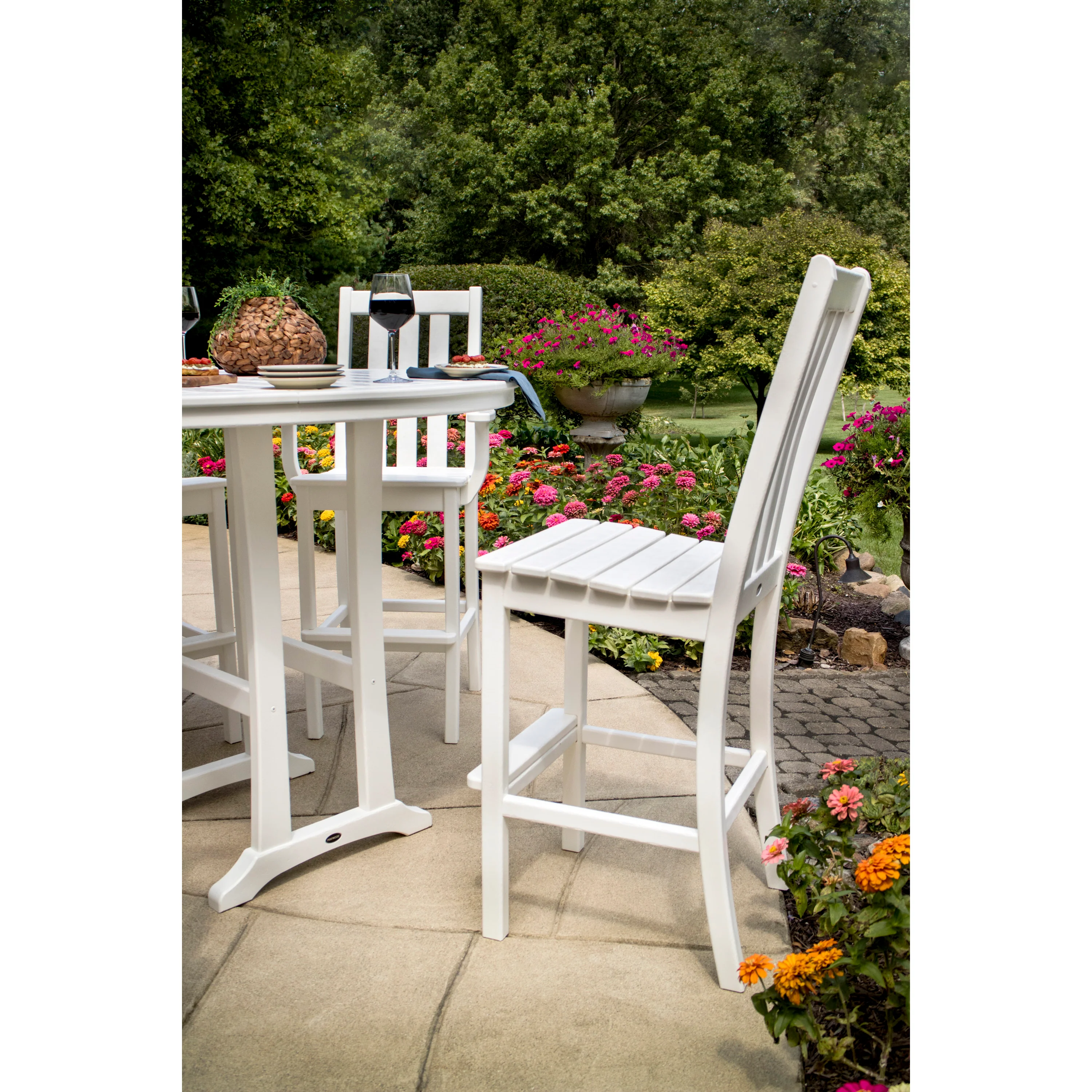 Vineyard 5-Piece Nautical Trestle Bar Set - Image 9