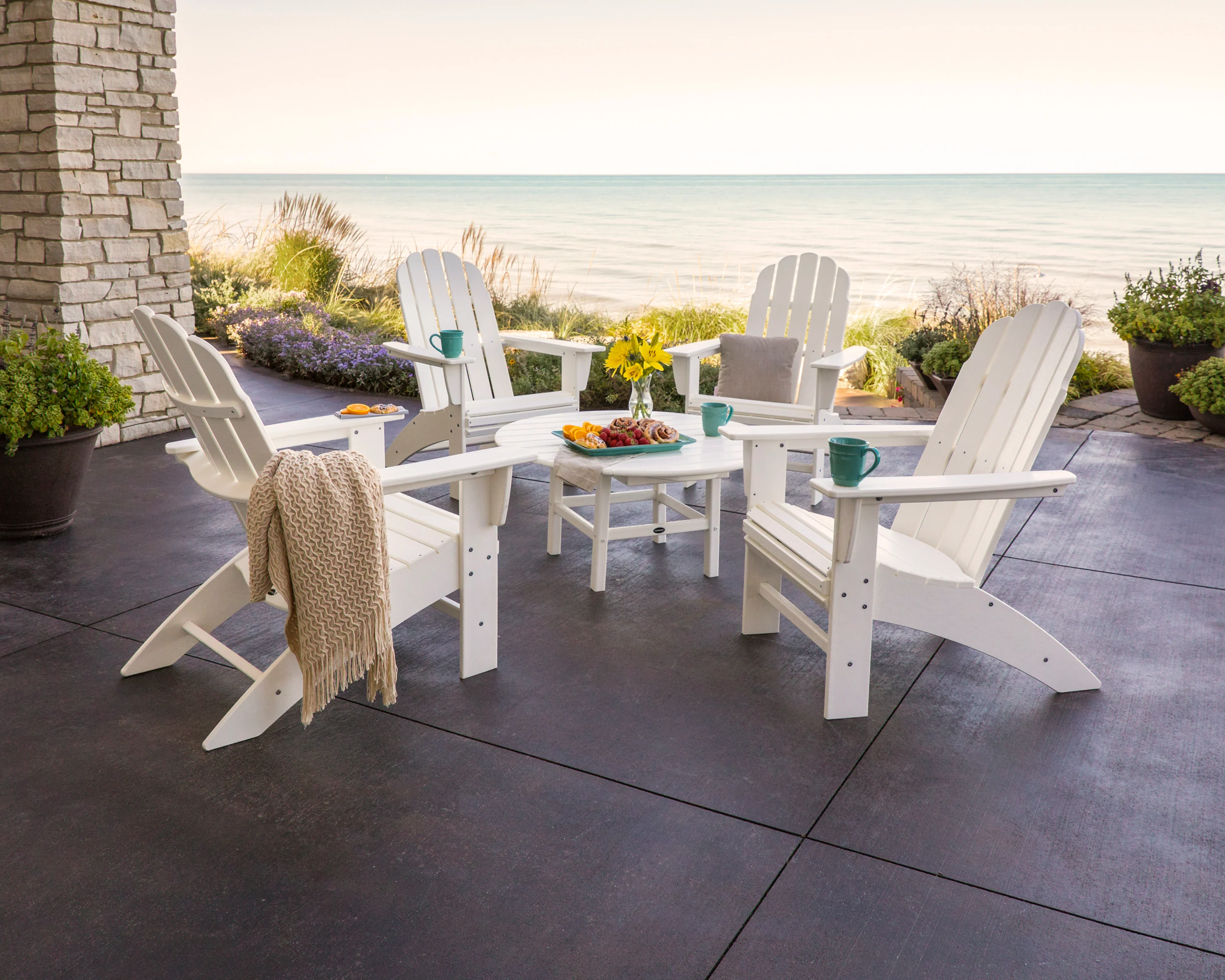Vineyard 5-Piece Oversized Adirondack Set - Image 3