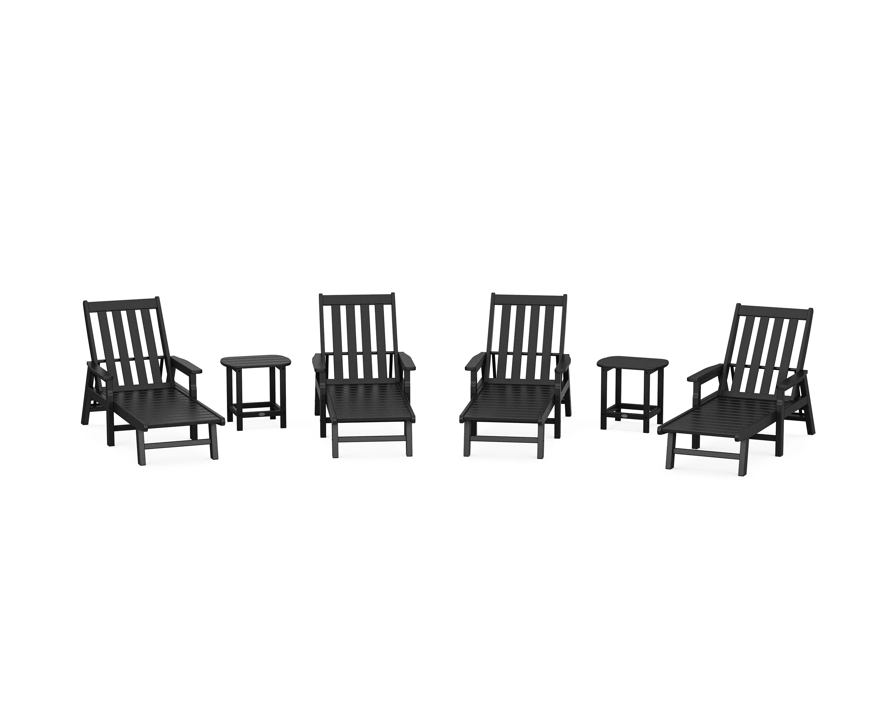 Vineyard 6-Piece Chaise with Arms Set - Image 5