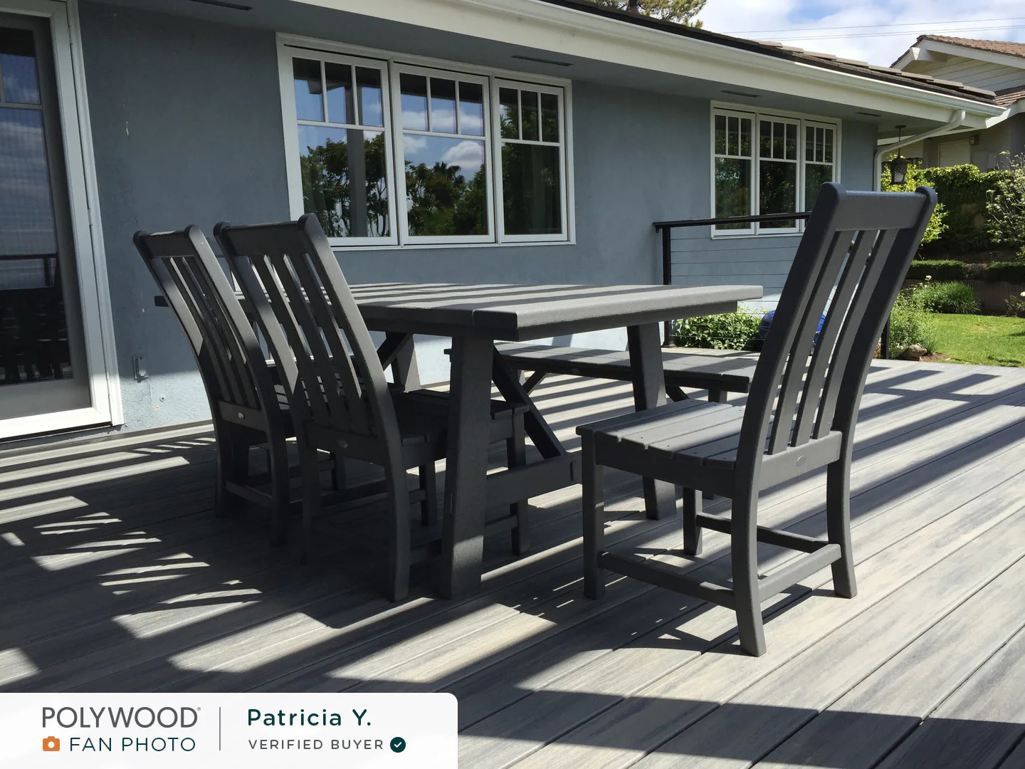 Vineyard 6-Piece Rustic Farmhouse Side Chair Dining Set with Bench - Image 6