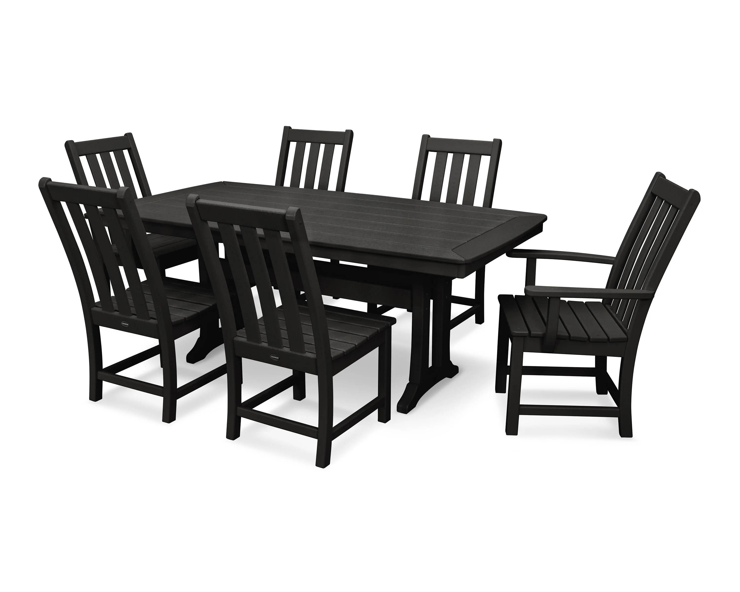 Vineyard 7-Piece Dining Set with Trestle Legs - Image 27