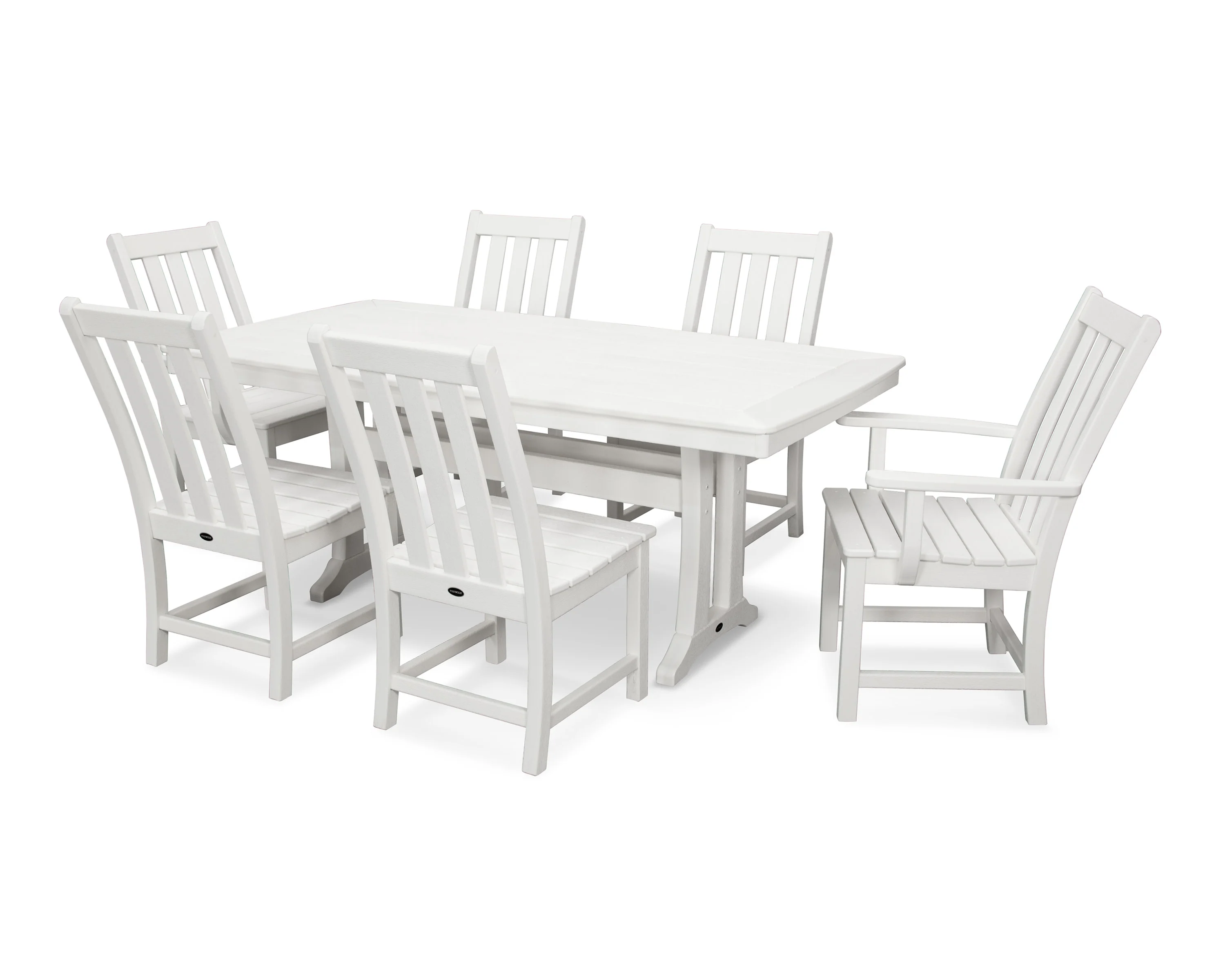 Vineyard 7-Piece Dining Set with Trestle Legs - Image 28