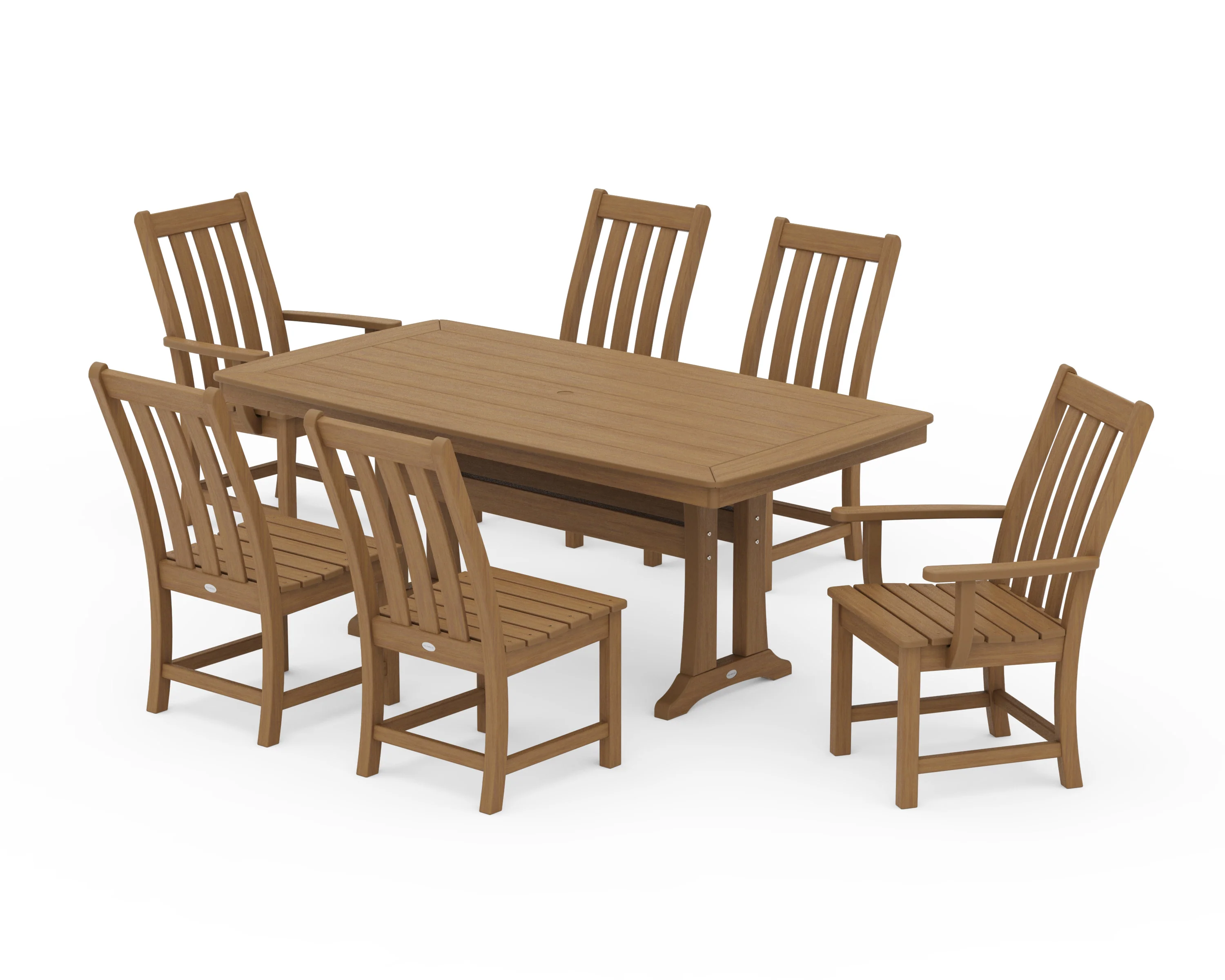 Vineyard 7-Piece Dining Set with Trestle Legs - Image 31