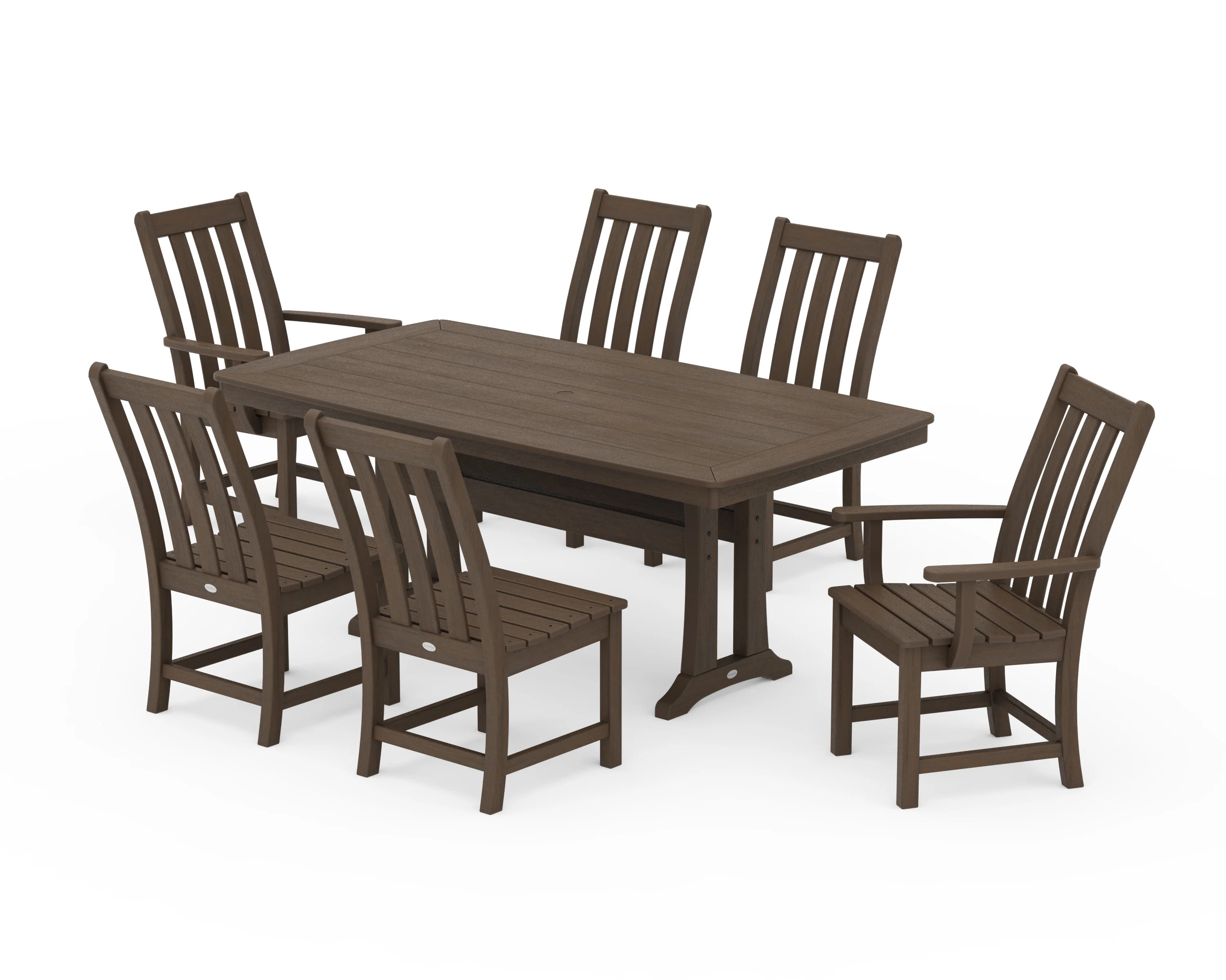 Vineyard 7-Piece Dining Set with Trestle Legs - Image 33