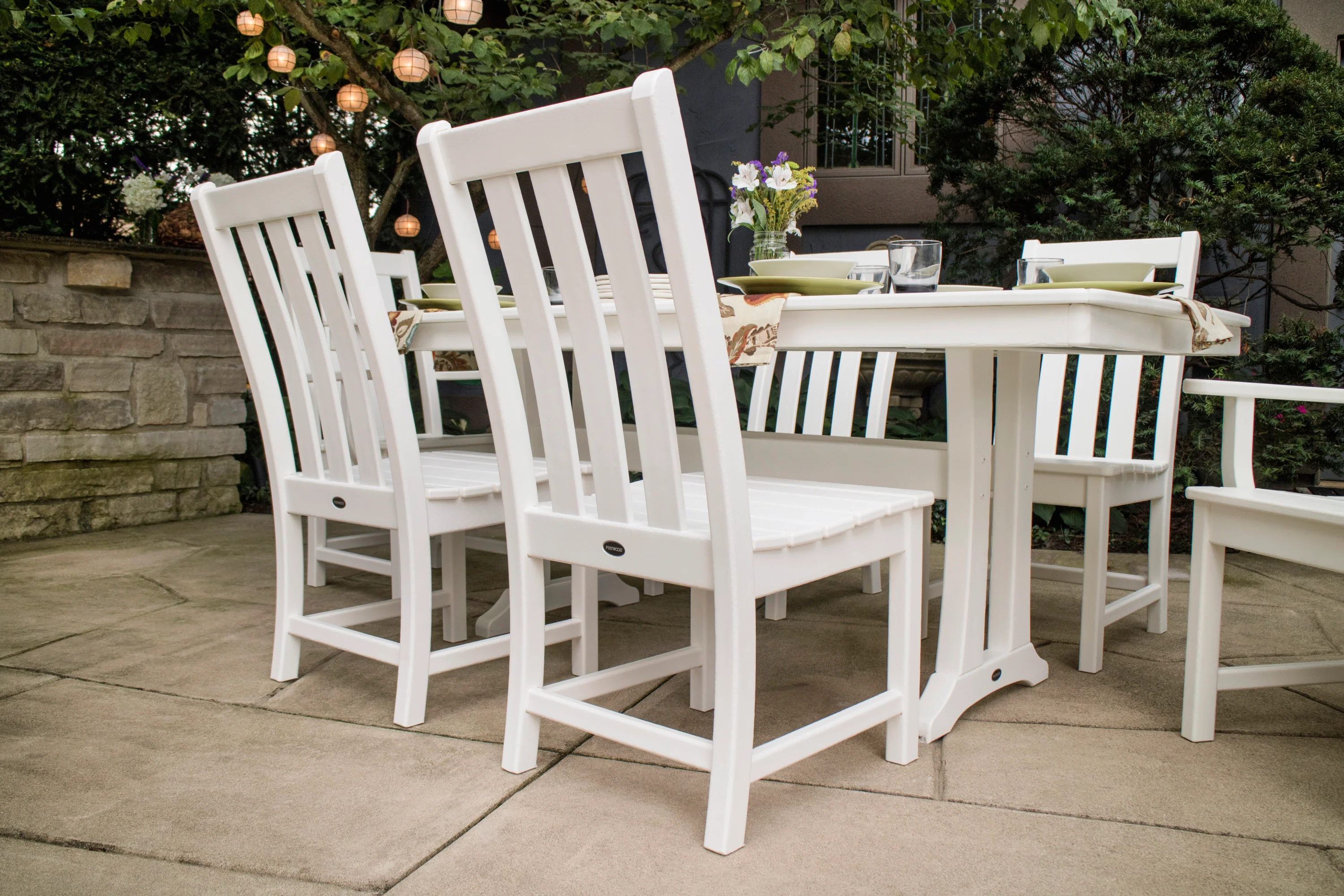 Vineyard 7-Piece Dining Set with Trestle Legs - Image 8