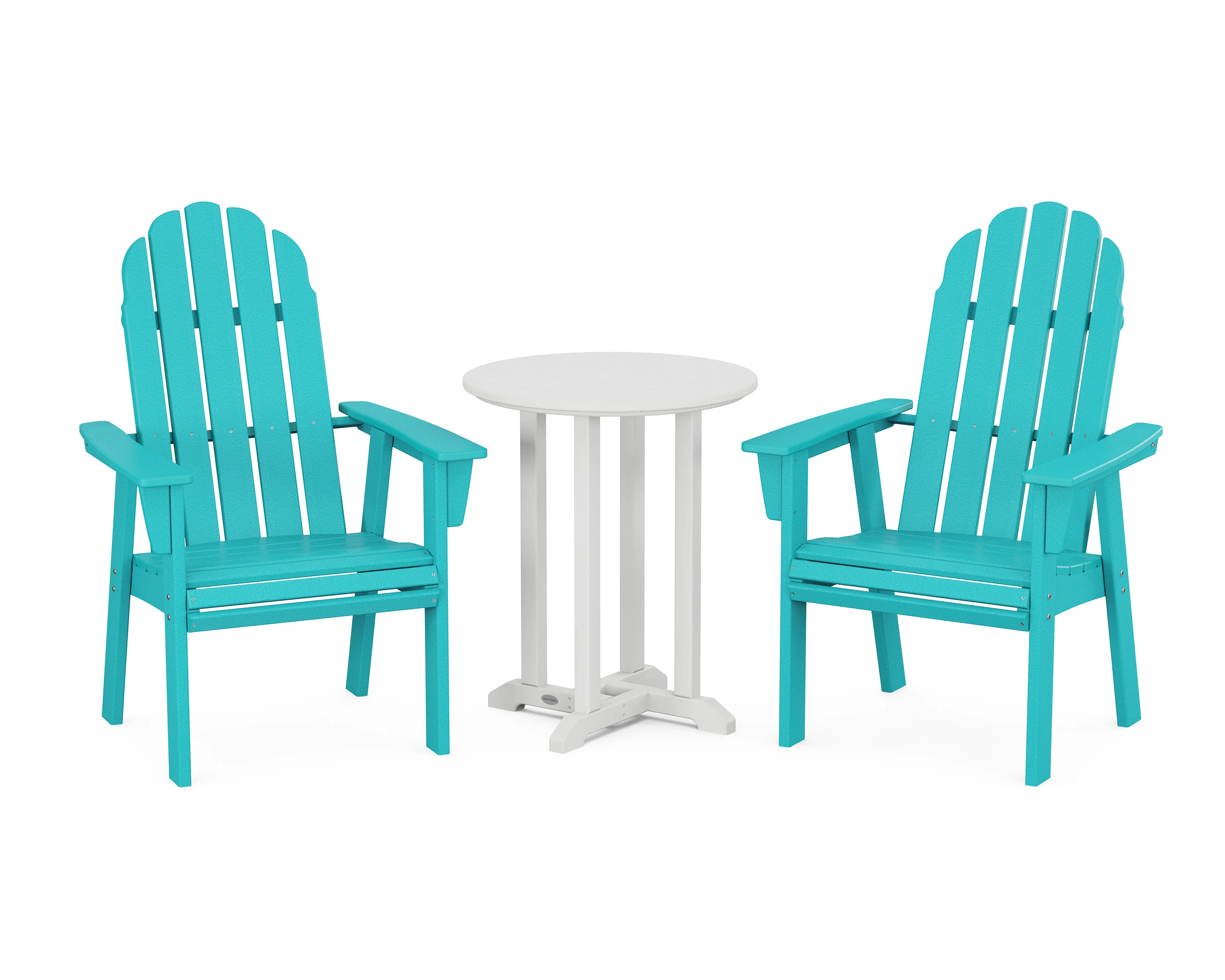 Vineyard Adirondack 3-Piece Round Bistro Dining Set - Image 13