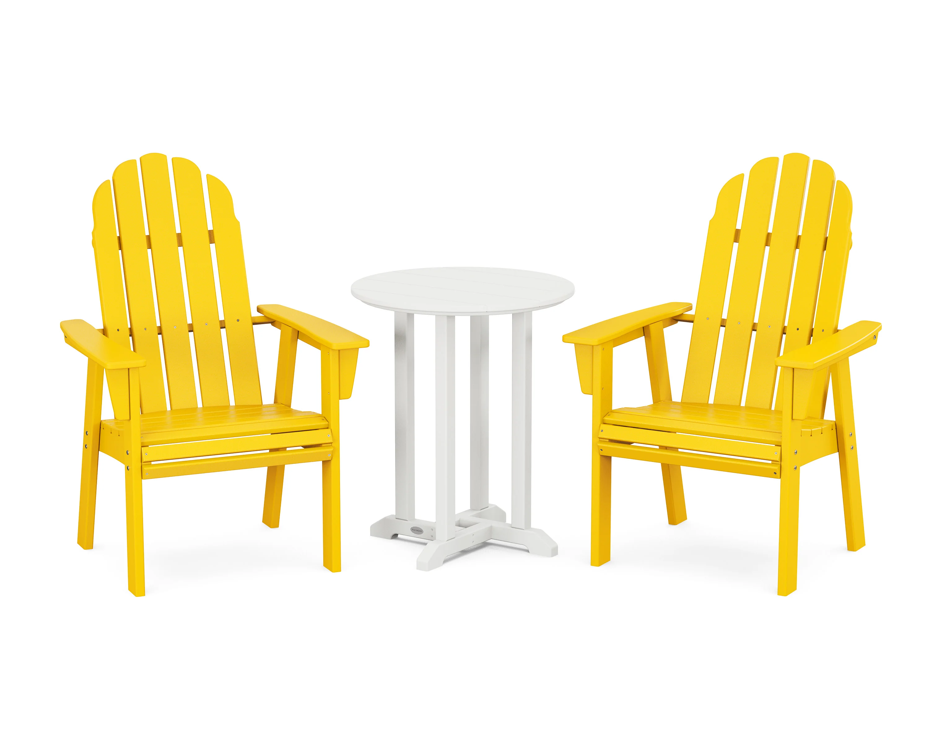 Vineyard Adirondack 3-Piece Round Bistro Dining Set - Image 15