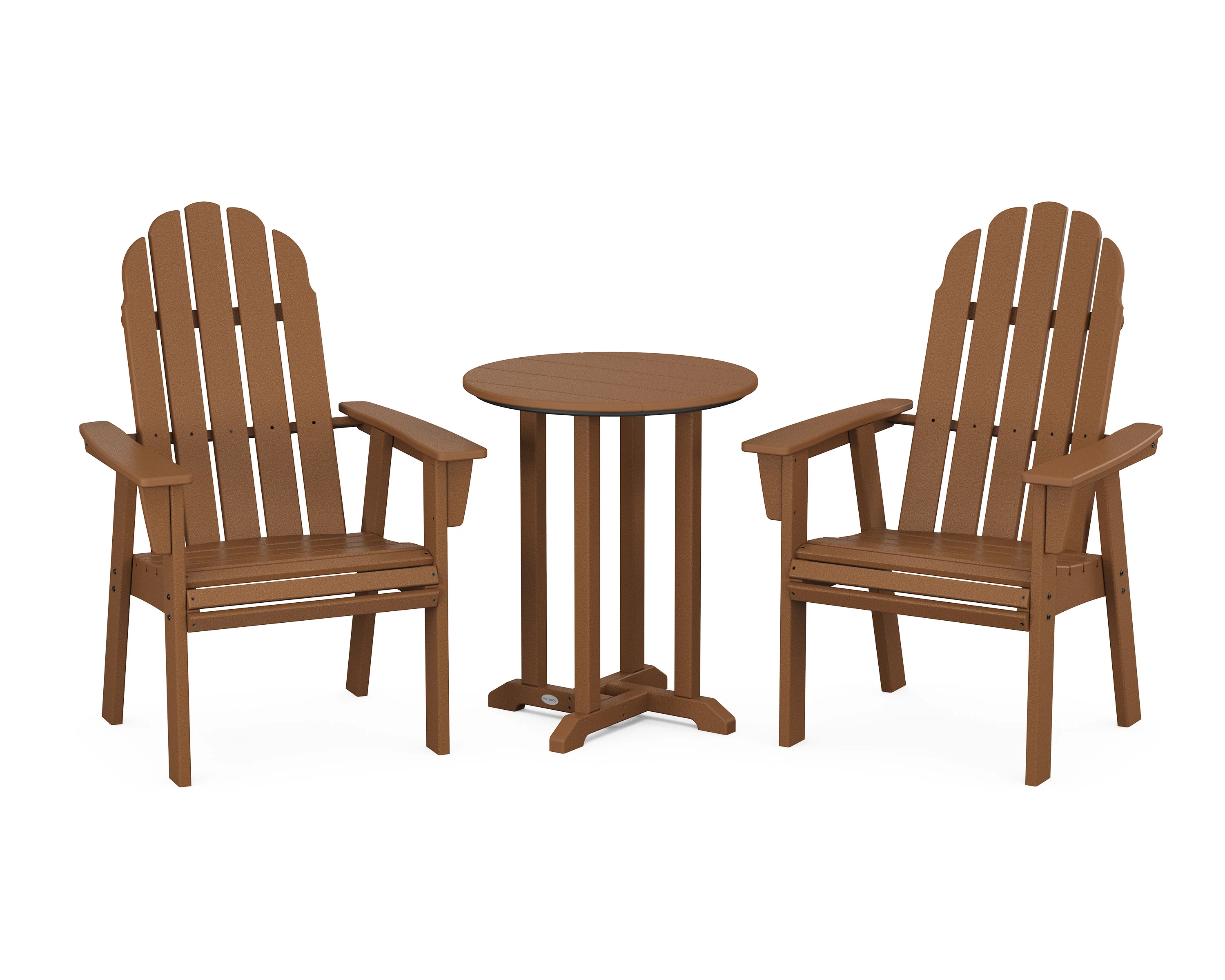 Vineyard Adirondack 3-Piece Round Bistro Dining Set - Image 9