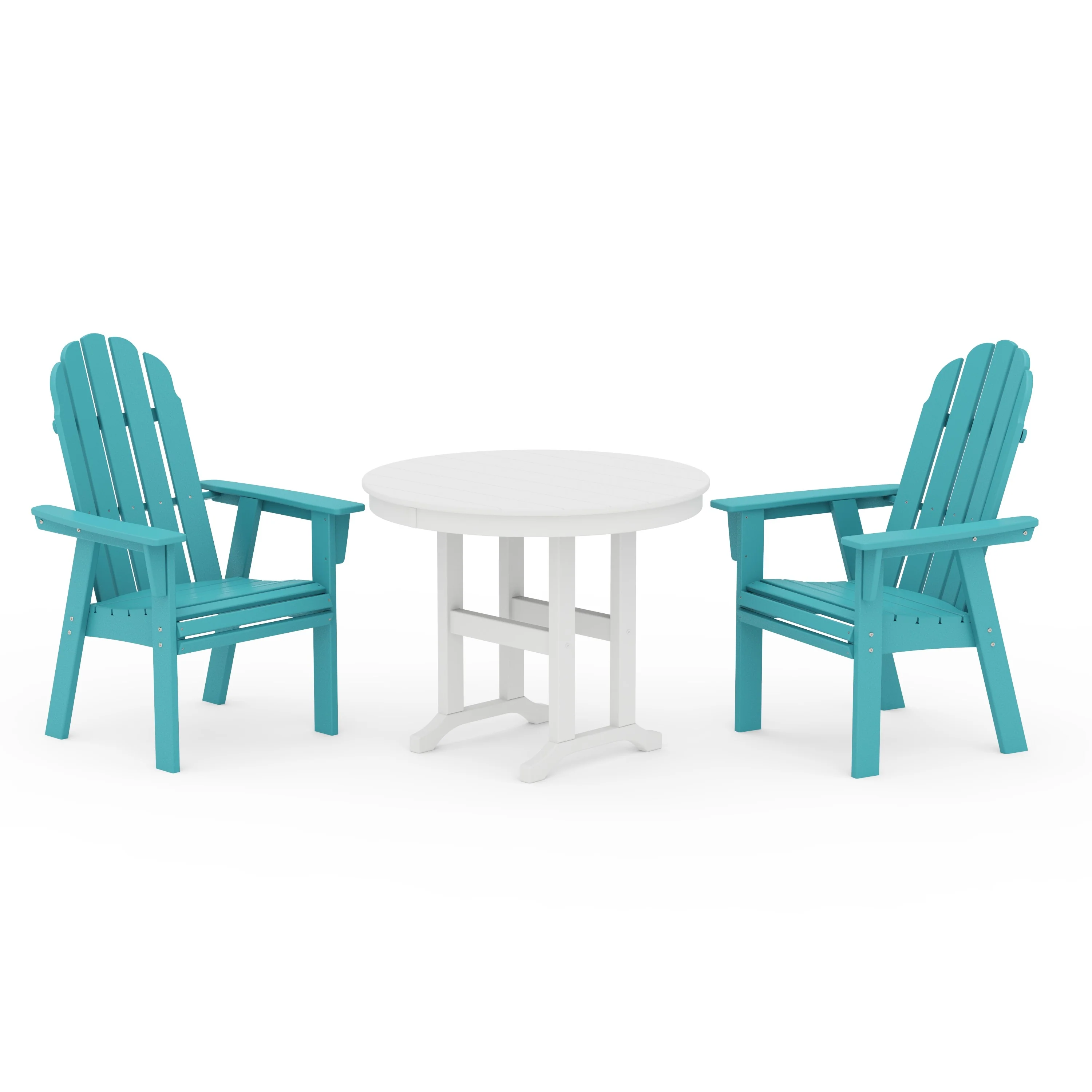 Vineyard Adirondack 3-Piece Round Dining Set - Image 14