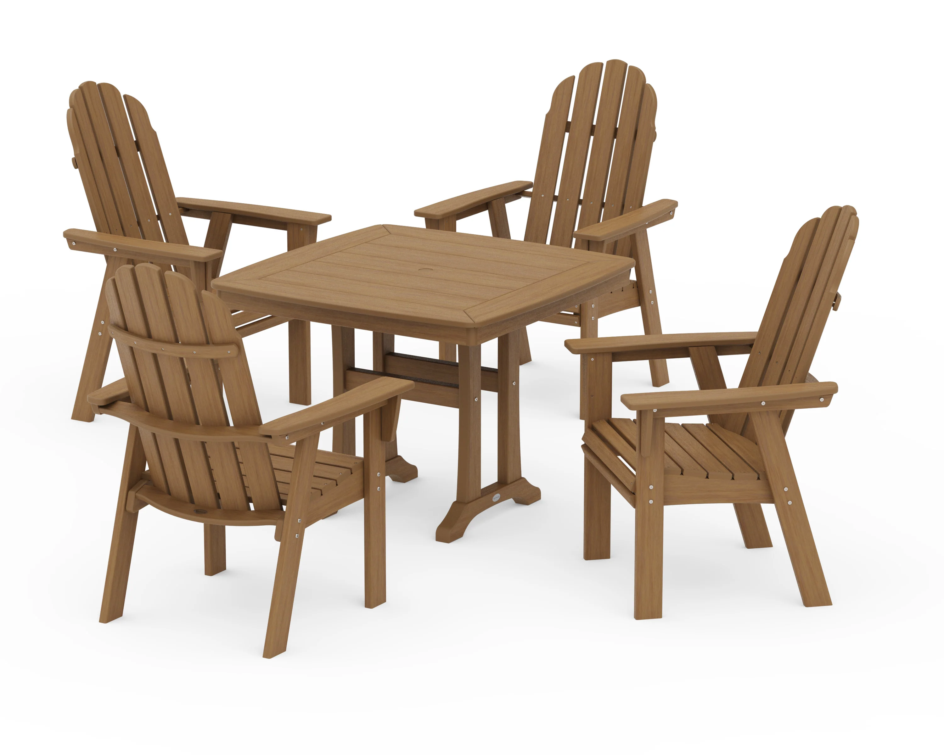 Vineyard Adirondack 5-Piece Dining Set with Trestle Legs - Image 20