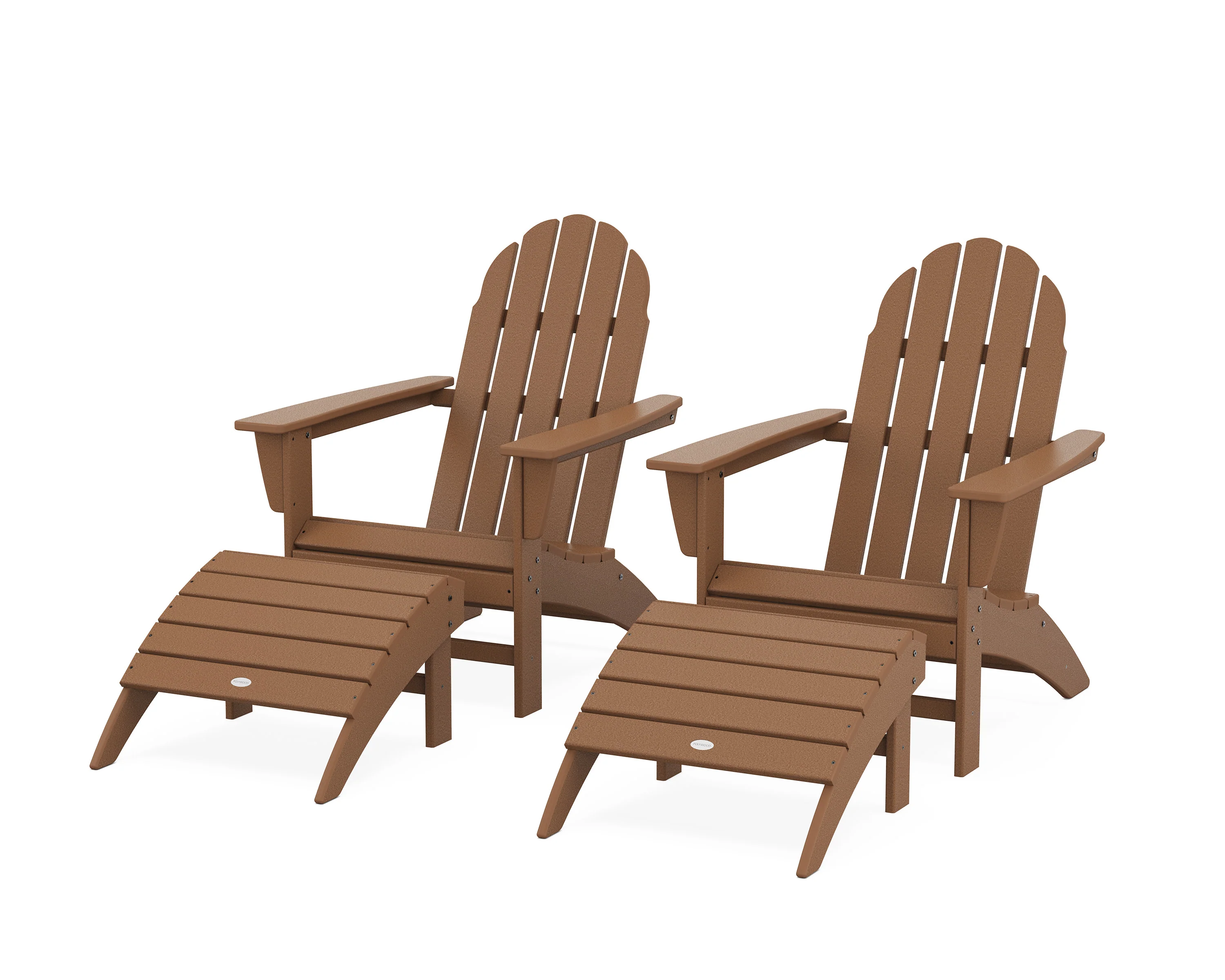 Vineyard Adirondack Chair 4-Piece Set with Ottomans - Image 16