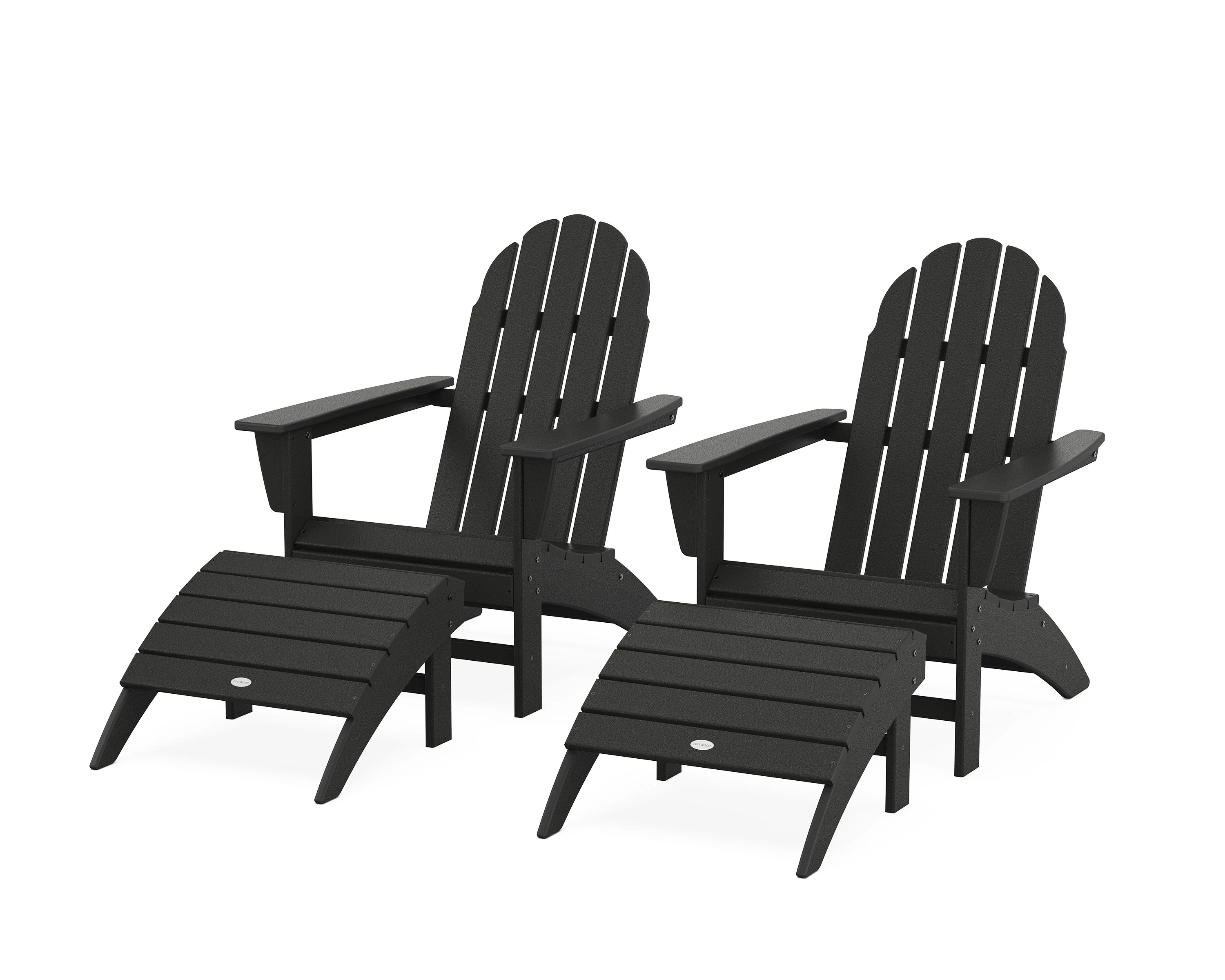 Vineyard Adirondack Chair 4-Piece Set with Ottomans - Image 2