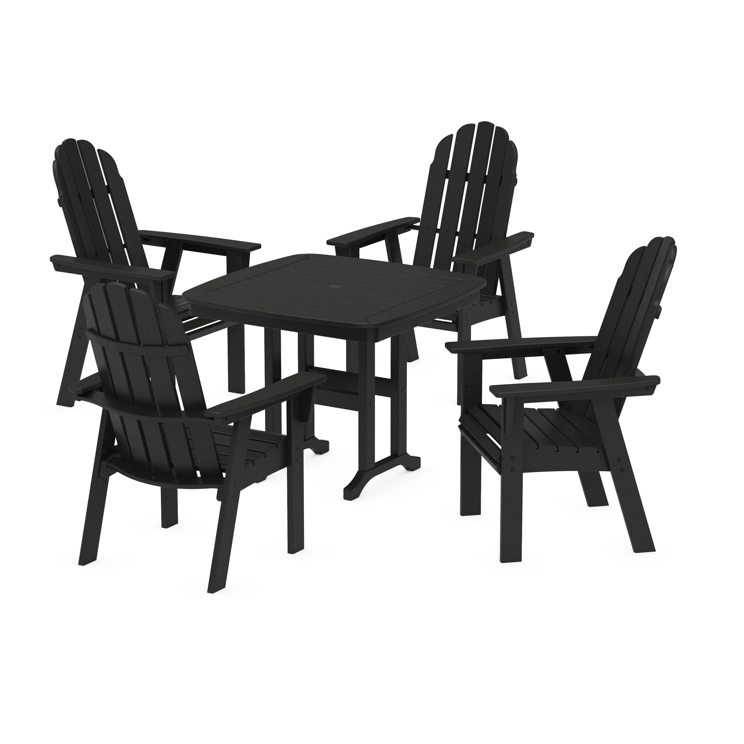 Vineyard Curveback Adirondack 5-Piece Dining Set - Image 14