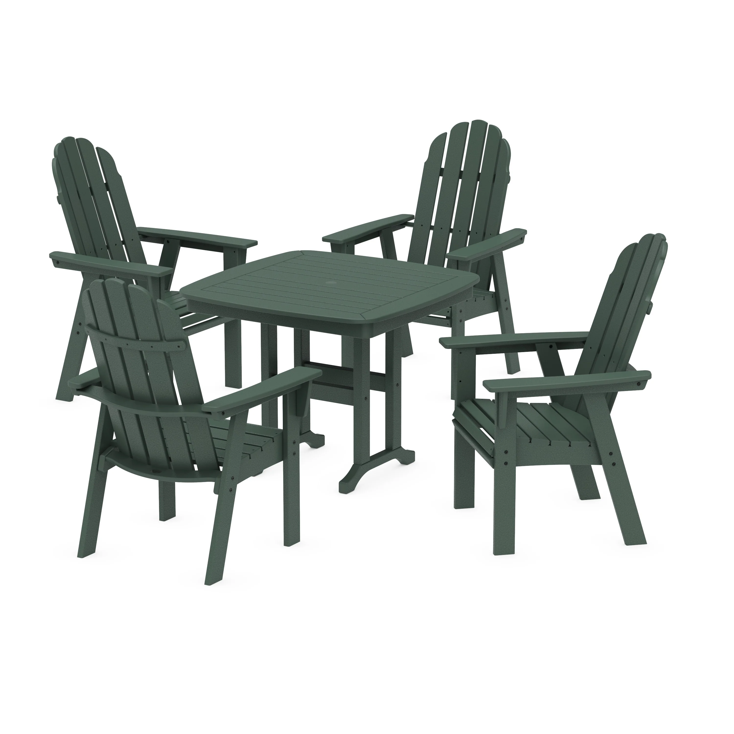 Vineyard Curveback Adirondack 5-Piece Dining Set - Image 7