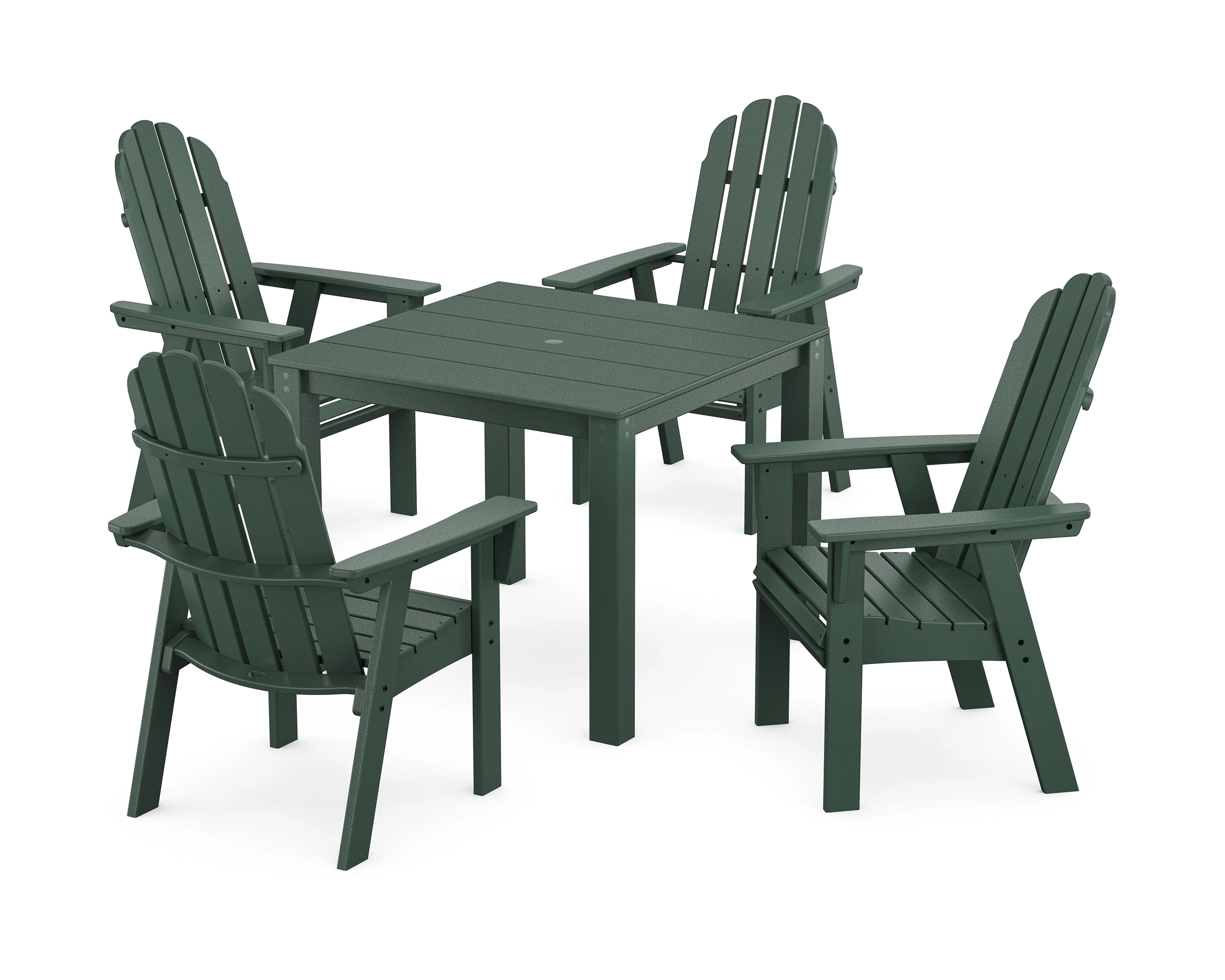 Vineyard Curveback Adirondack 5-Piece Parsons Dining Set - Image 4