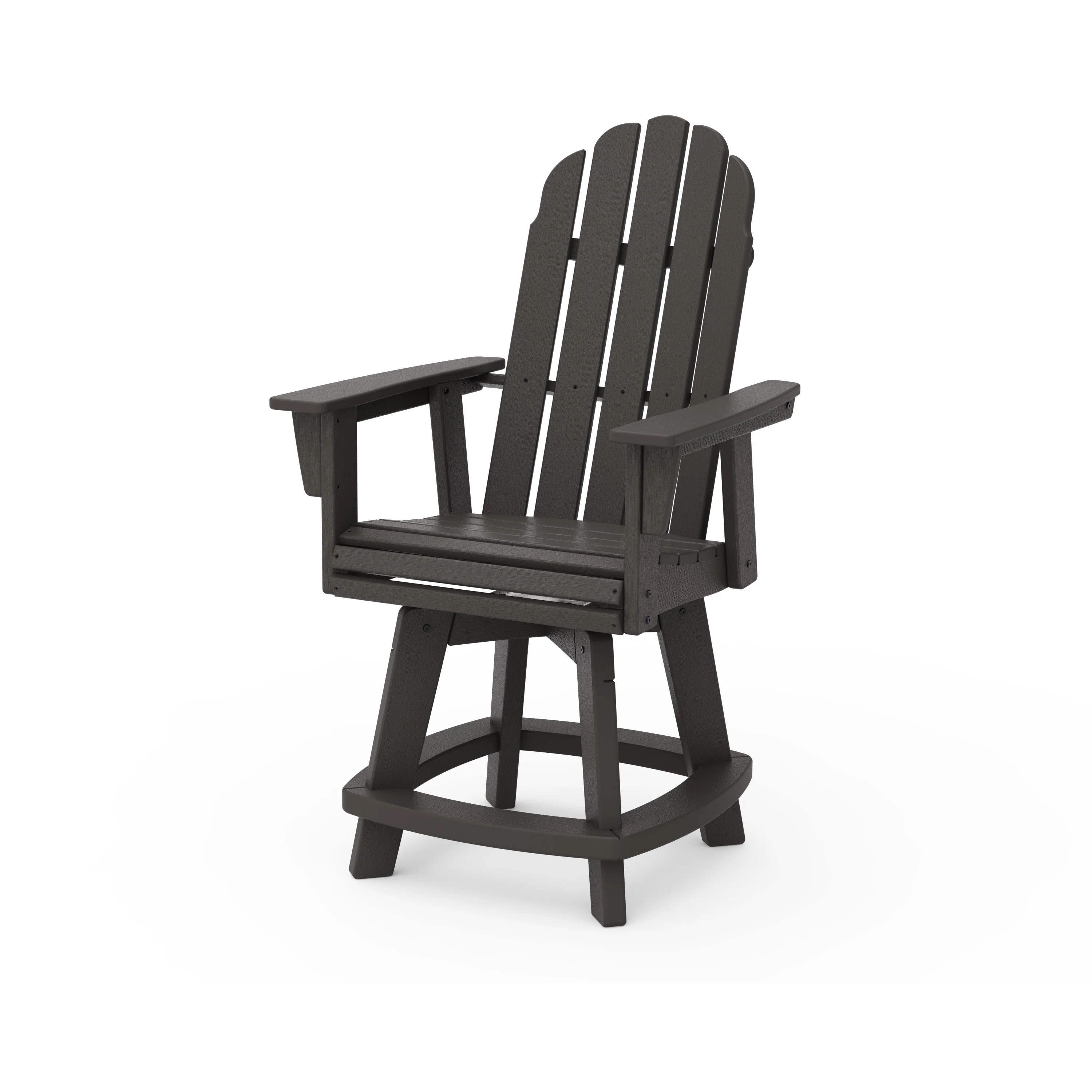 Vineyard Curveback Adirondack Swivel Counter Chair - Image 4