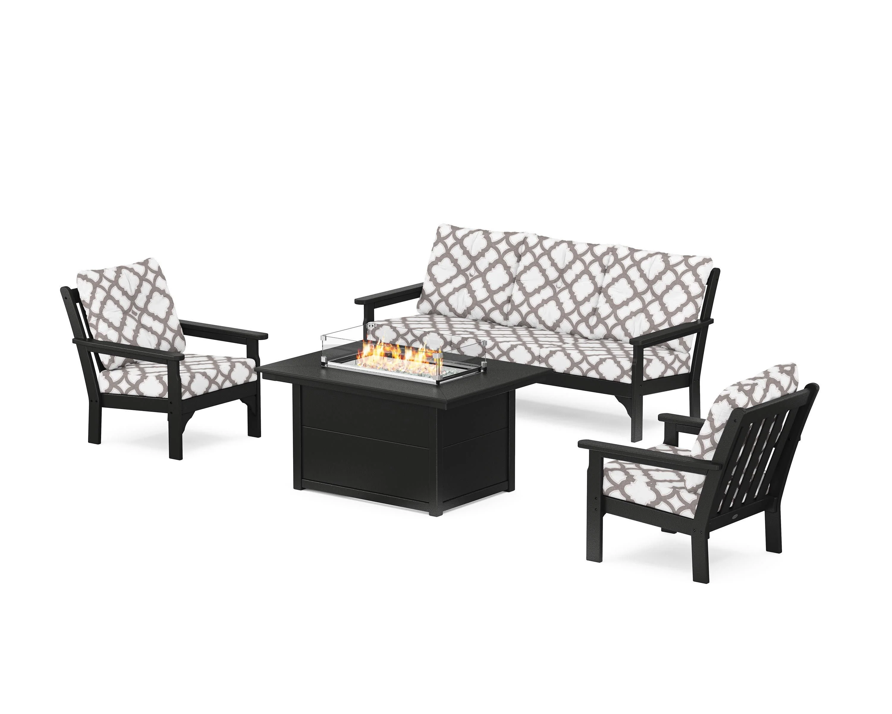 Vineyard Deep Seating Fire Pit Table Set - Image 125