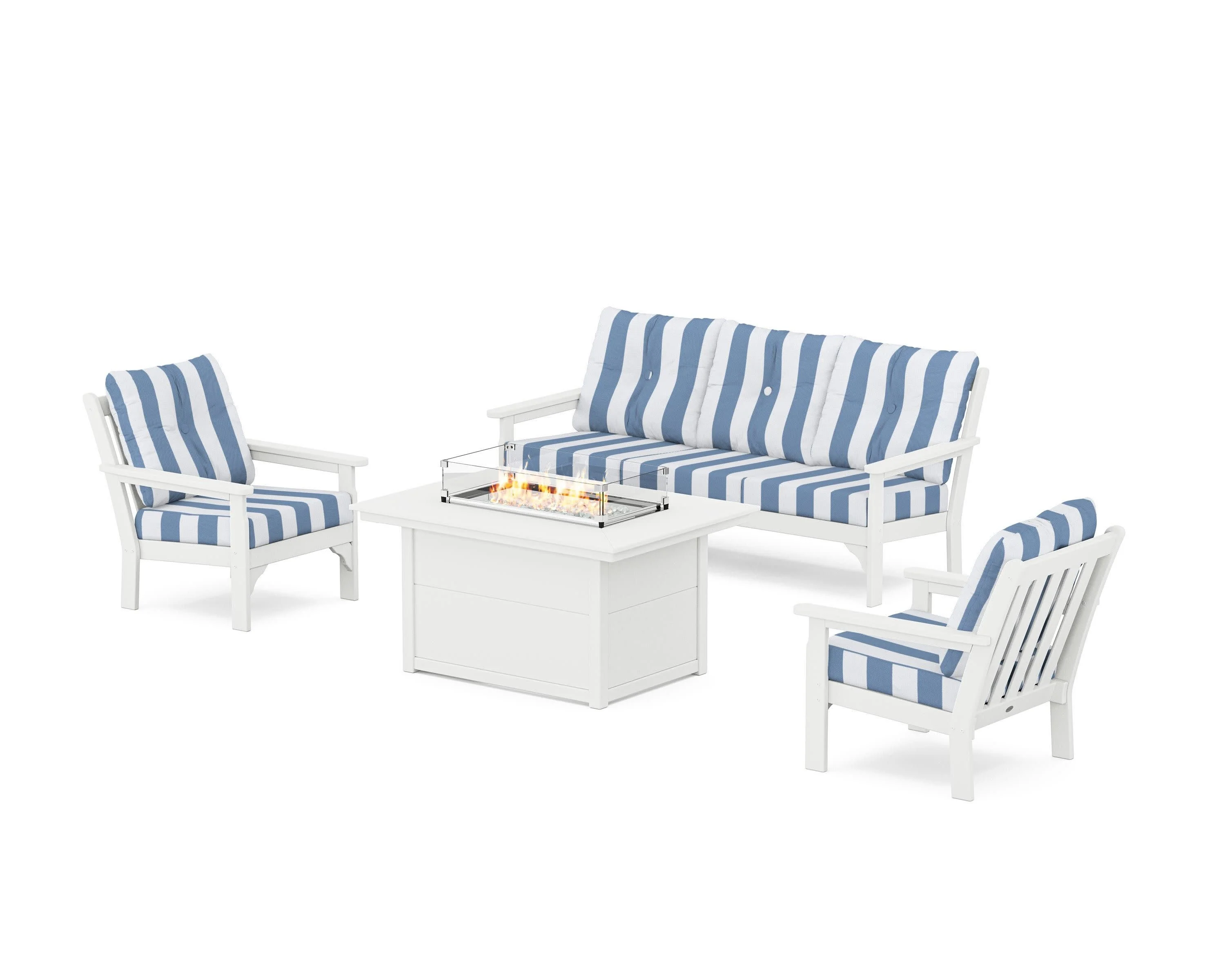 Vineyard Deep Seating Fire Pit Table Set - Image 137