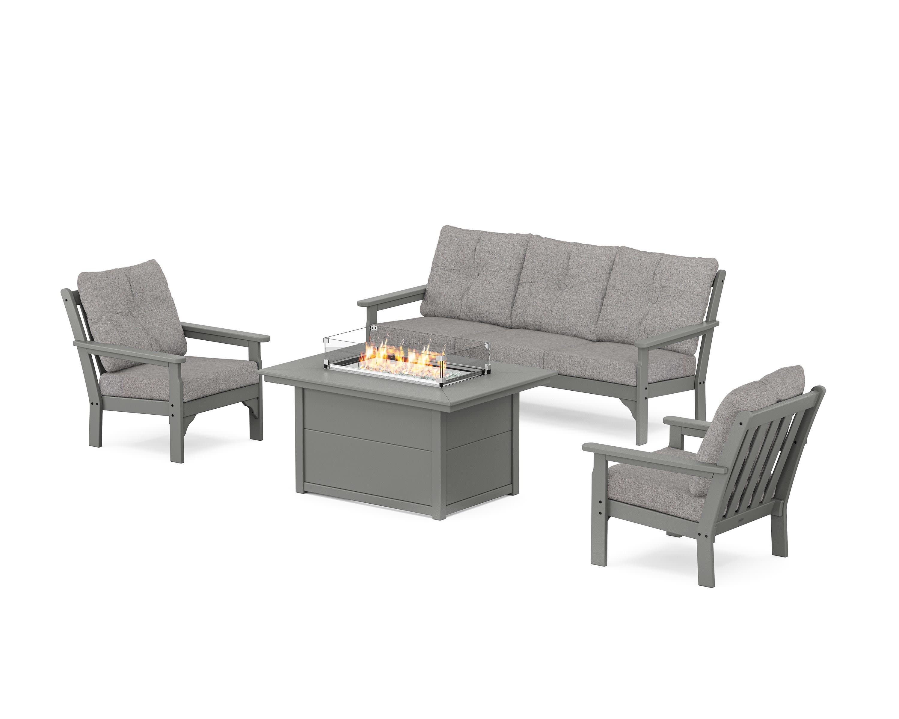 Vineyard Deep Seating Fire Pit Table Set - Image 169