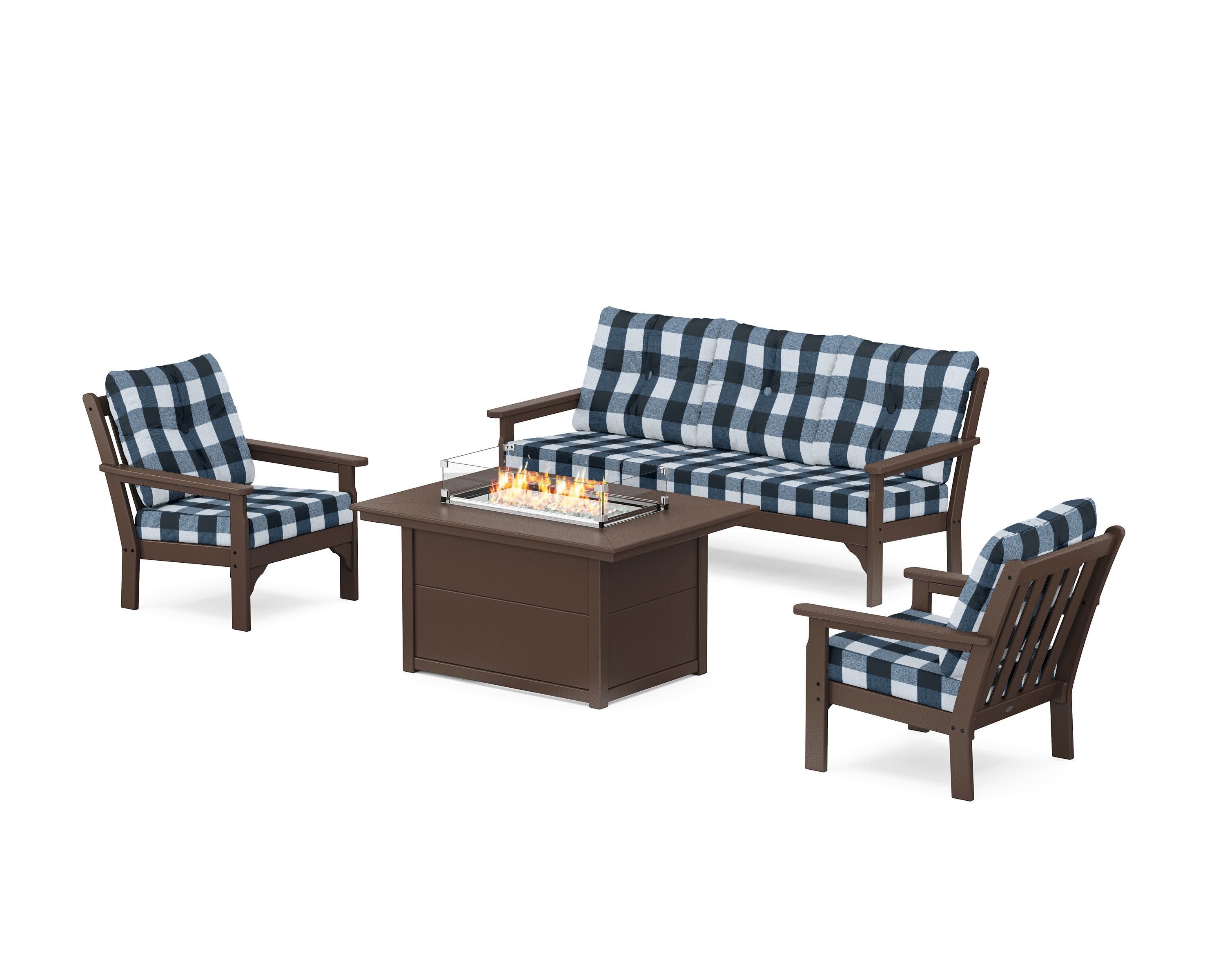 Vineyard Deep Seating Fire Pit Table Set - Image 35