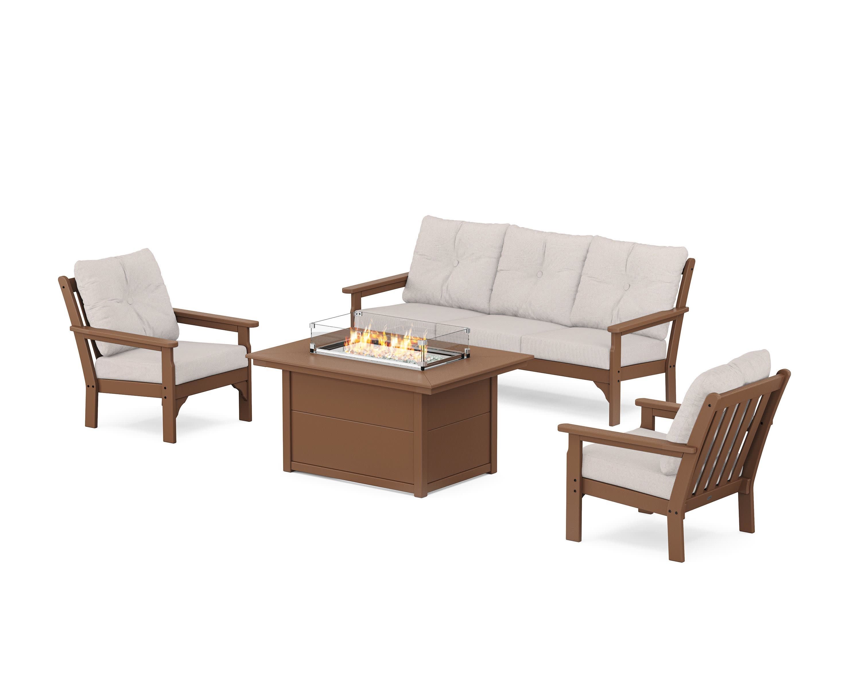 Vineyard Deep Seating Fire Pit Table Set - Image 41