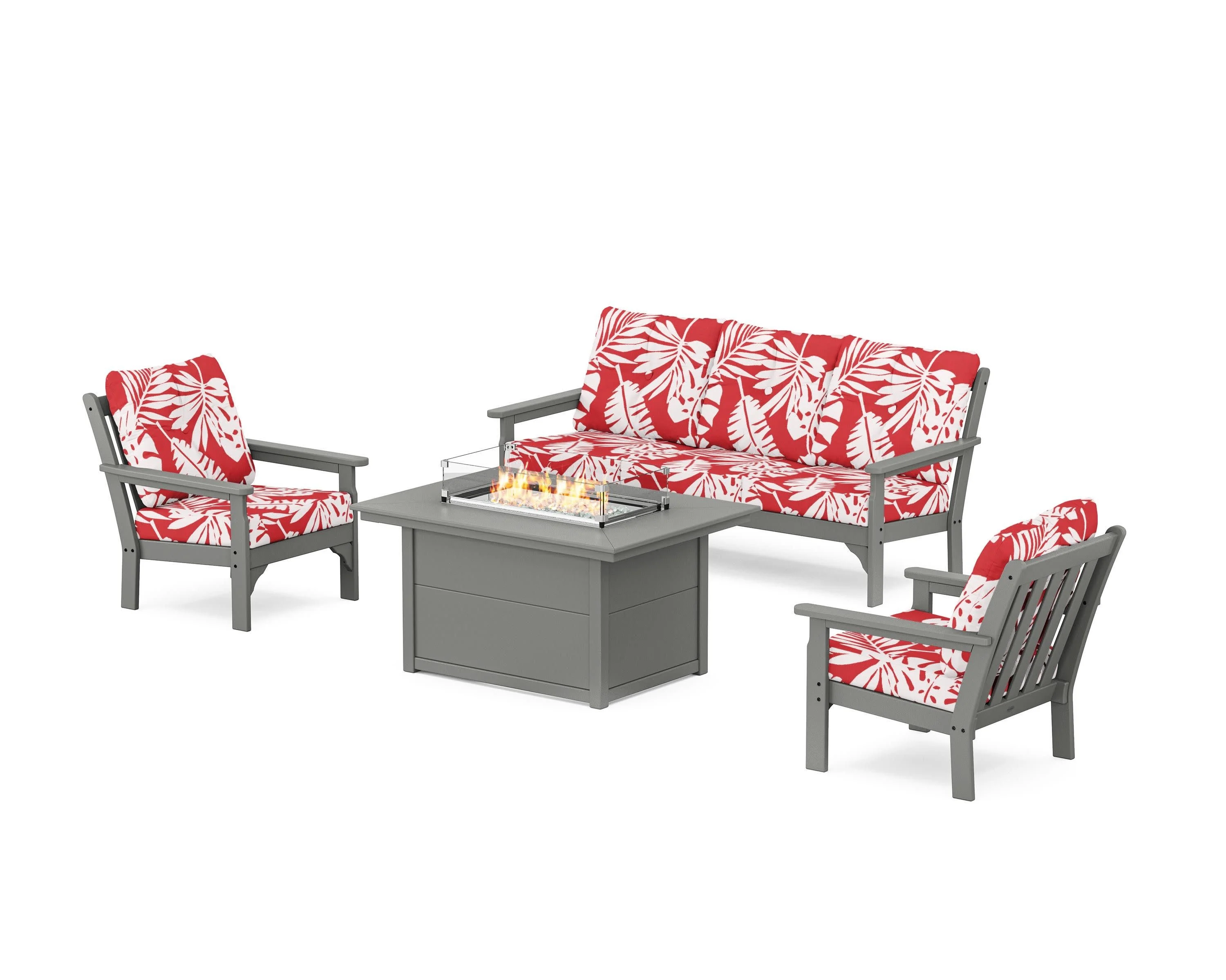Vineyard Deep Seating Fire Pit Table Set - Image 46