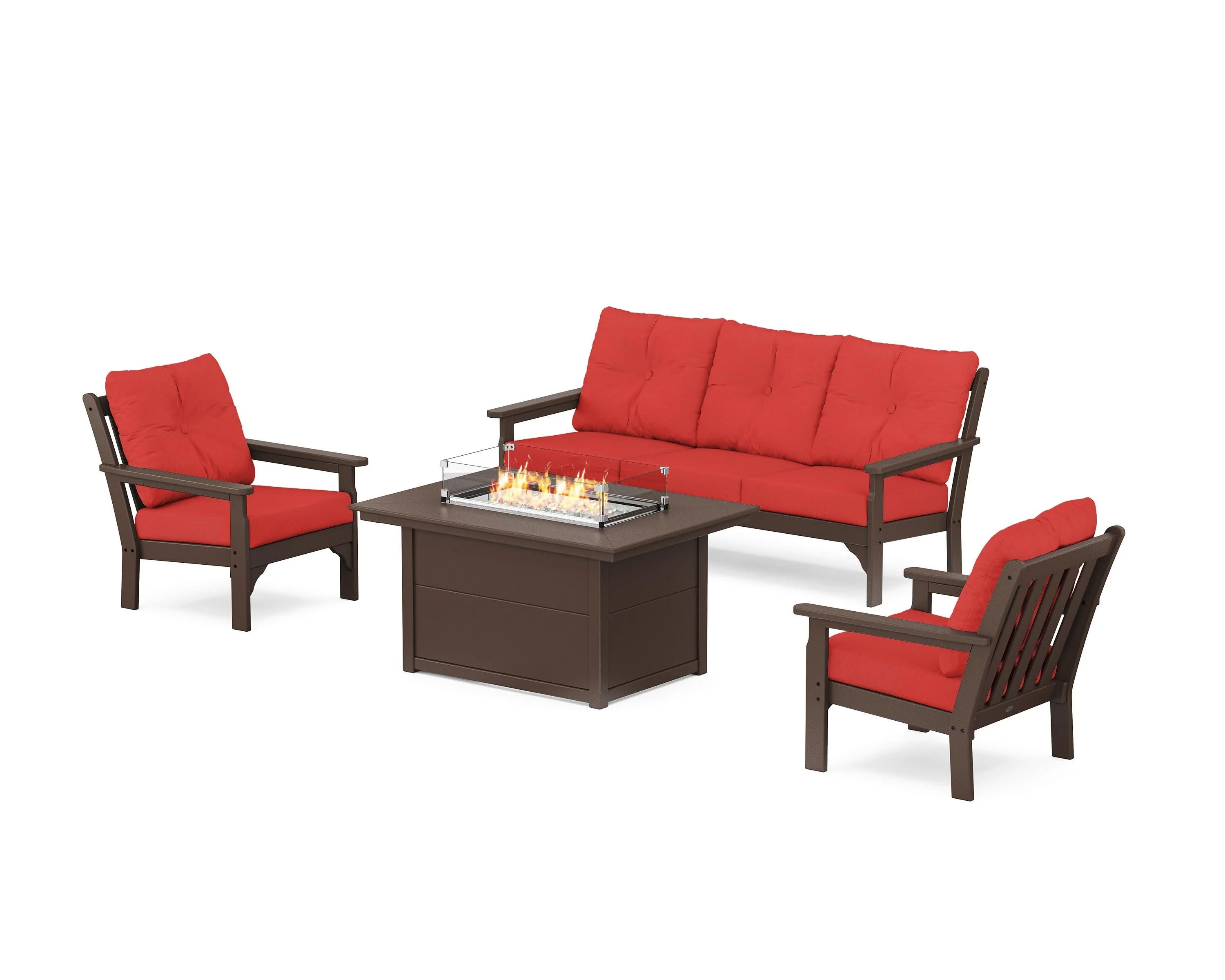 Vineyard Deep Seating Fire Pit Table Set - Image 47