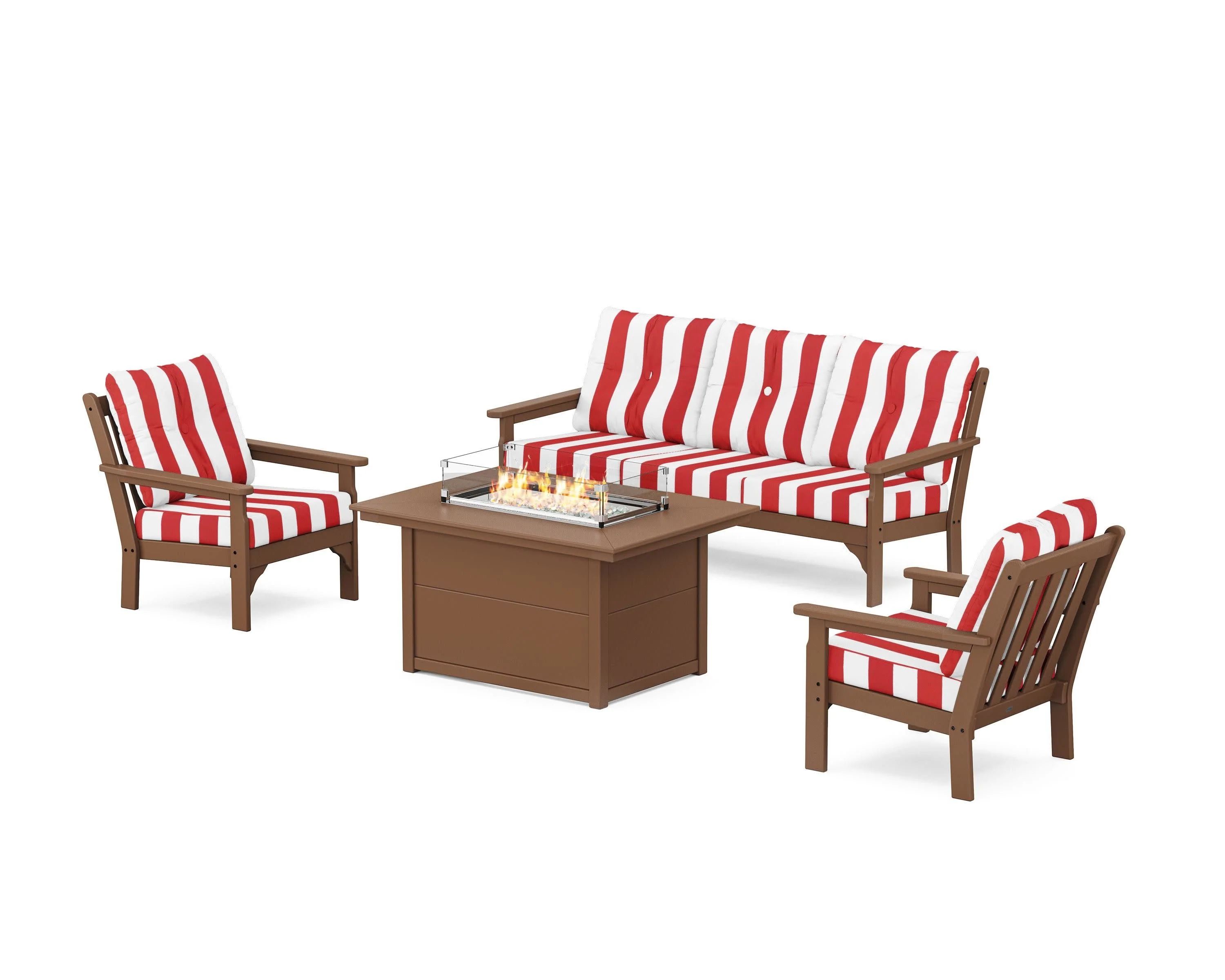 Vineyard Deep Seating Fire Pit Table Set - Image 83