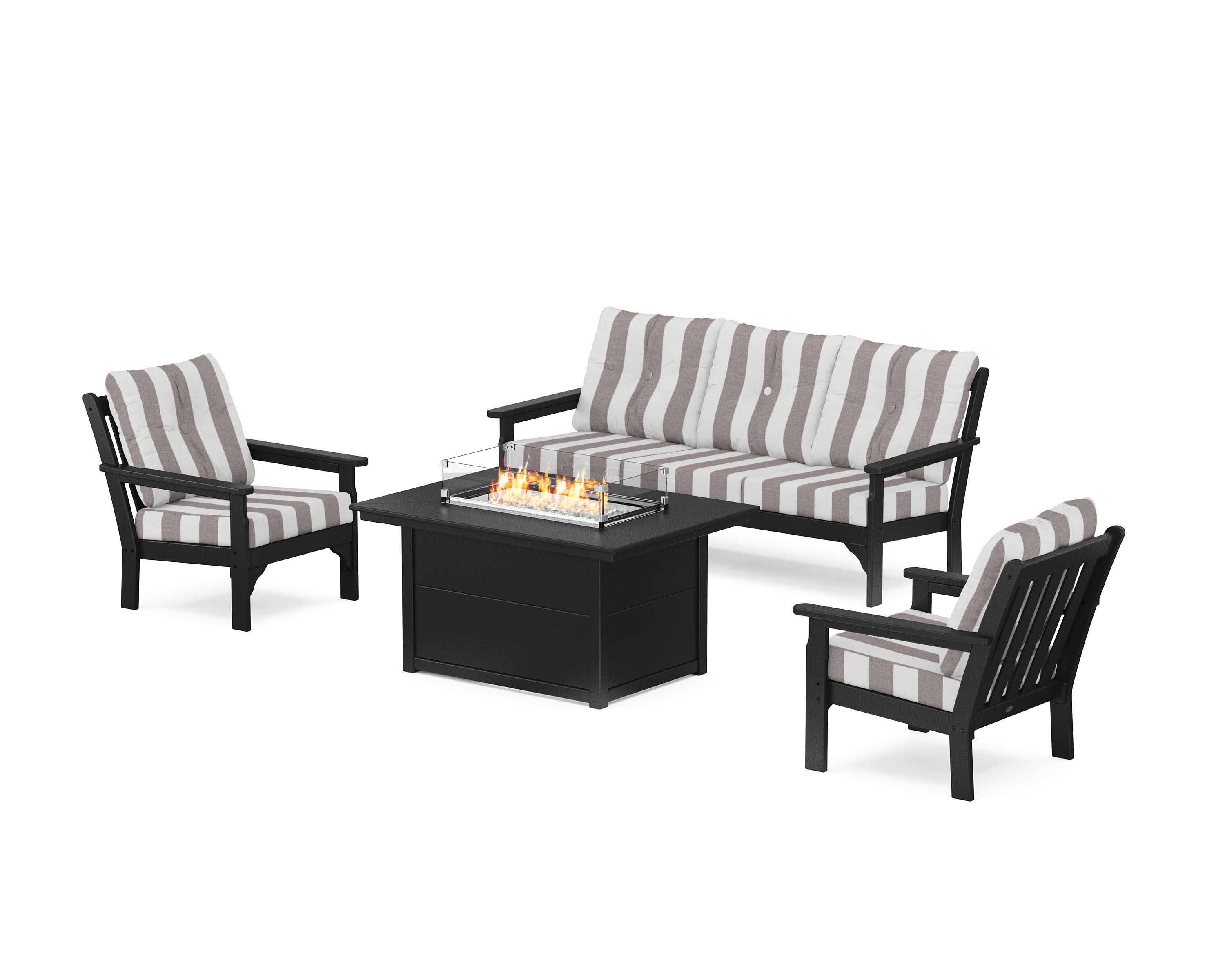 Vineyard Deep Seating Fire Pit Table Set - Image 87