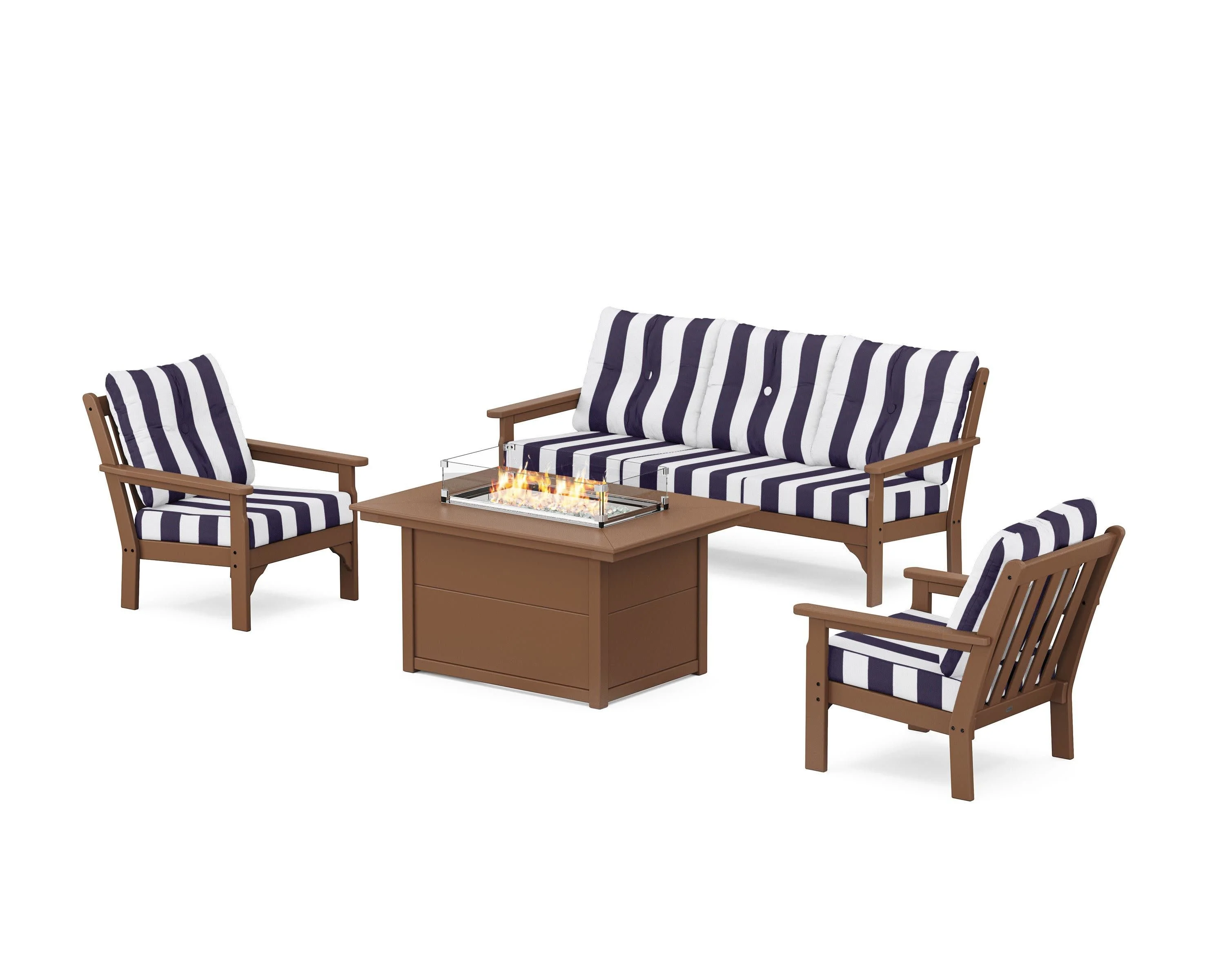 Vineyard Deep Seating Fire Pit Table Set - Image 93