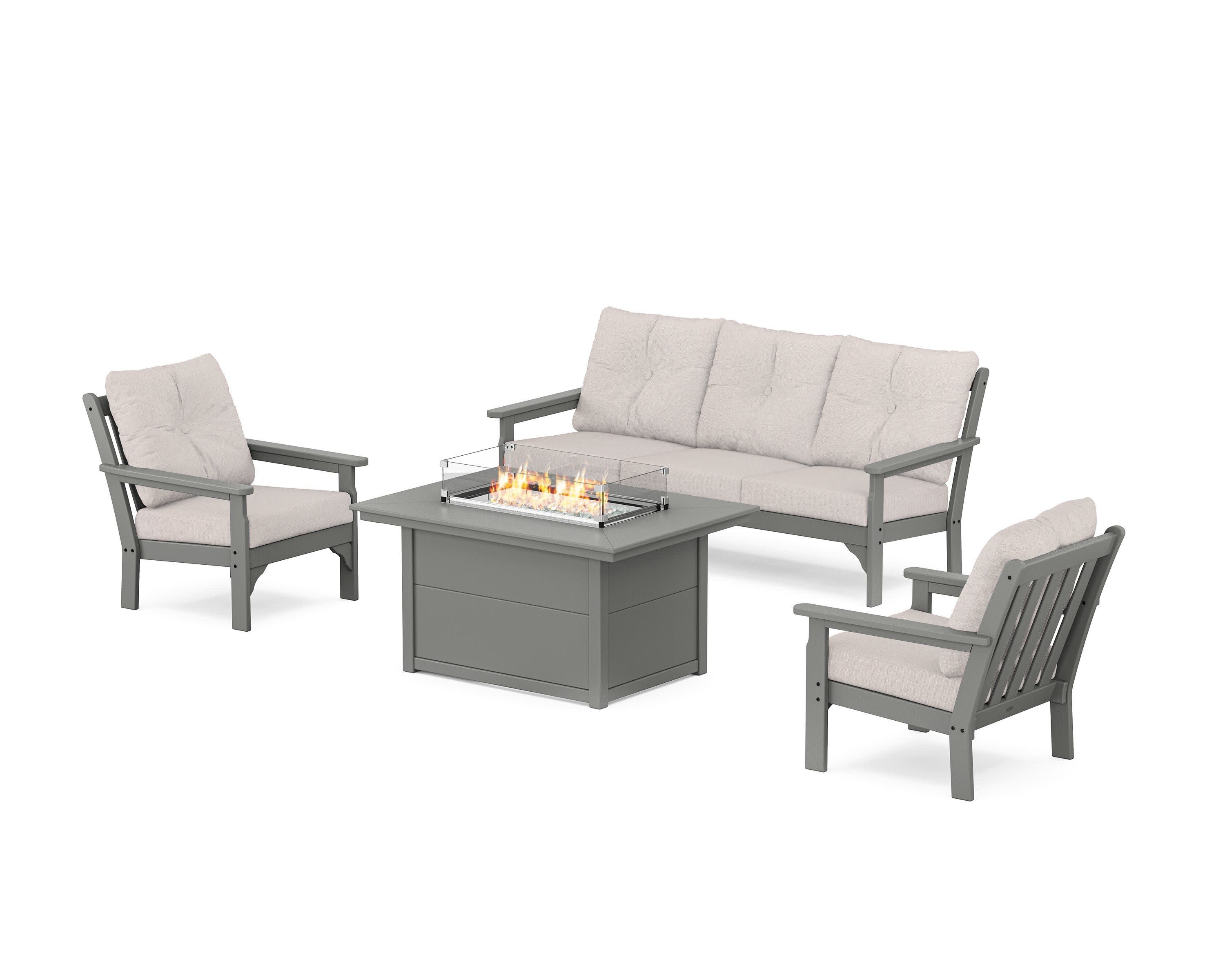 Vineyard Deep Seating Fire Pit Table Set - Image 94