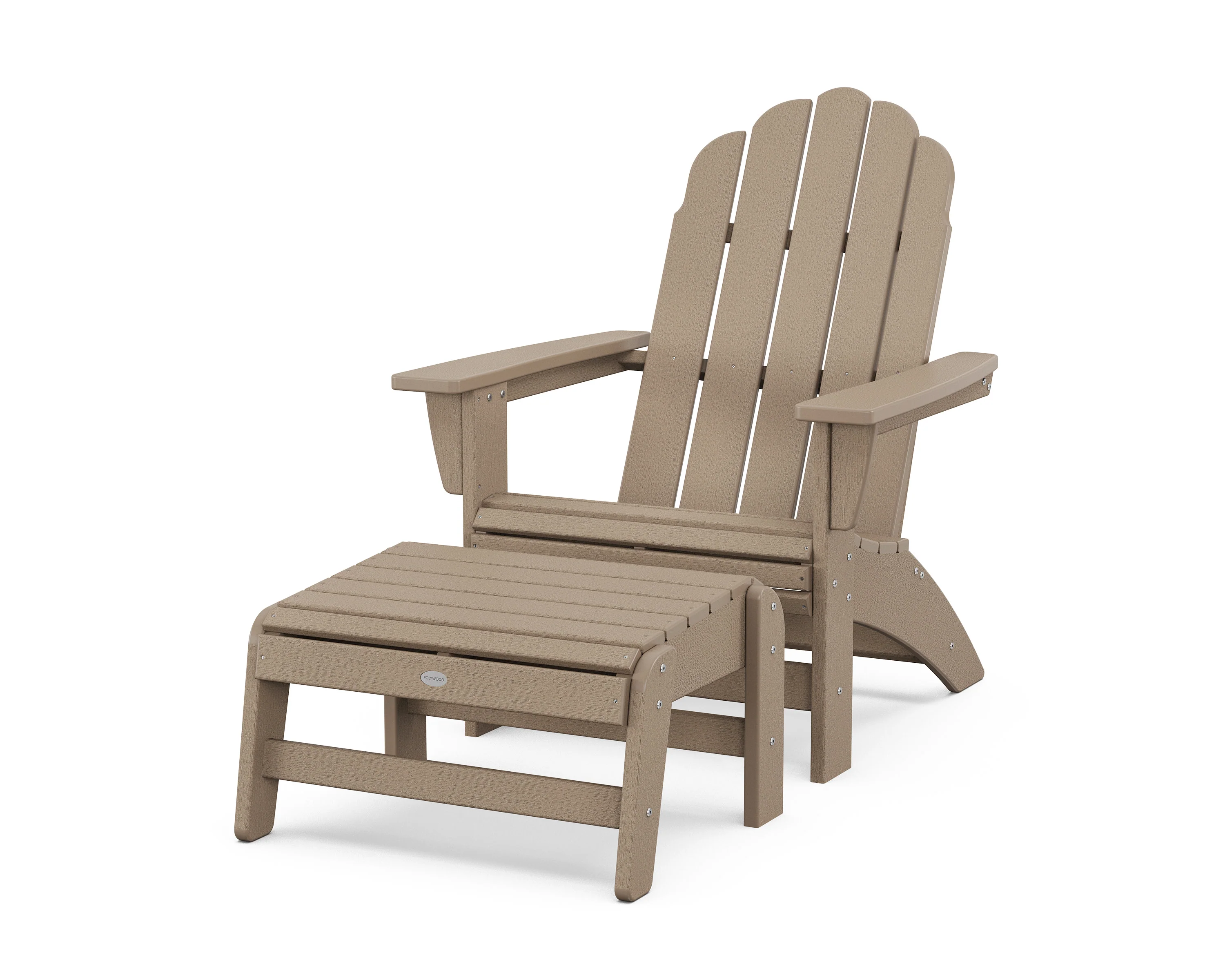 Vineyard Grand Adirondack Chair with Ottoman - Image 15