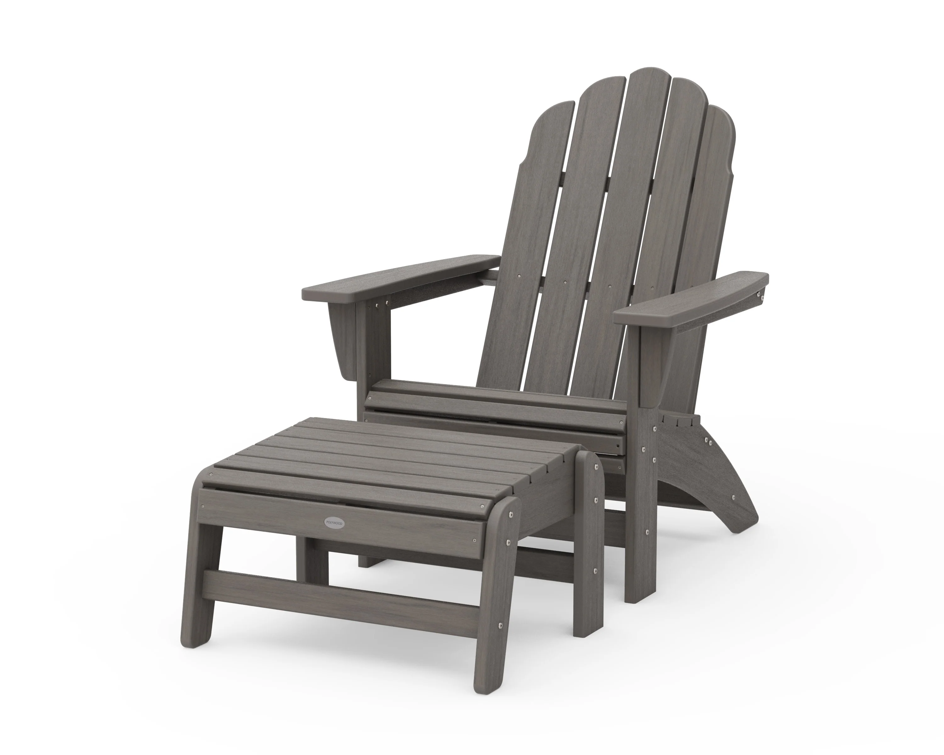 Vineyard Grand Adirondack Chair with Ottoman - Image 18