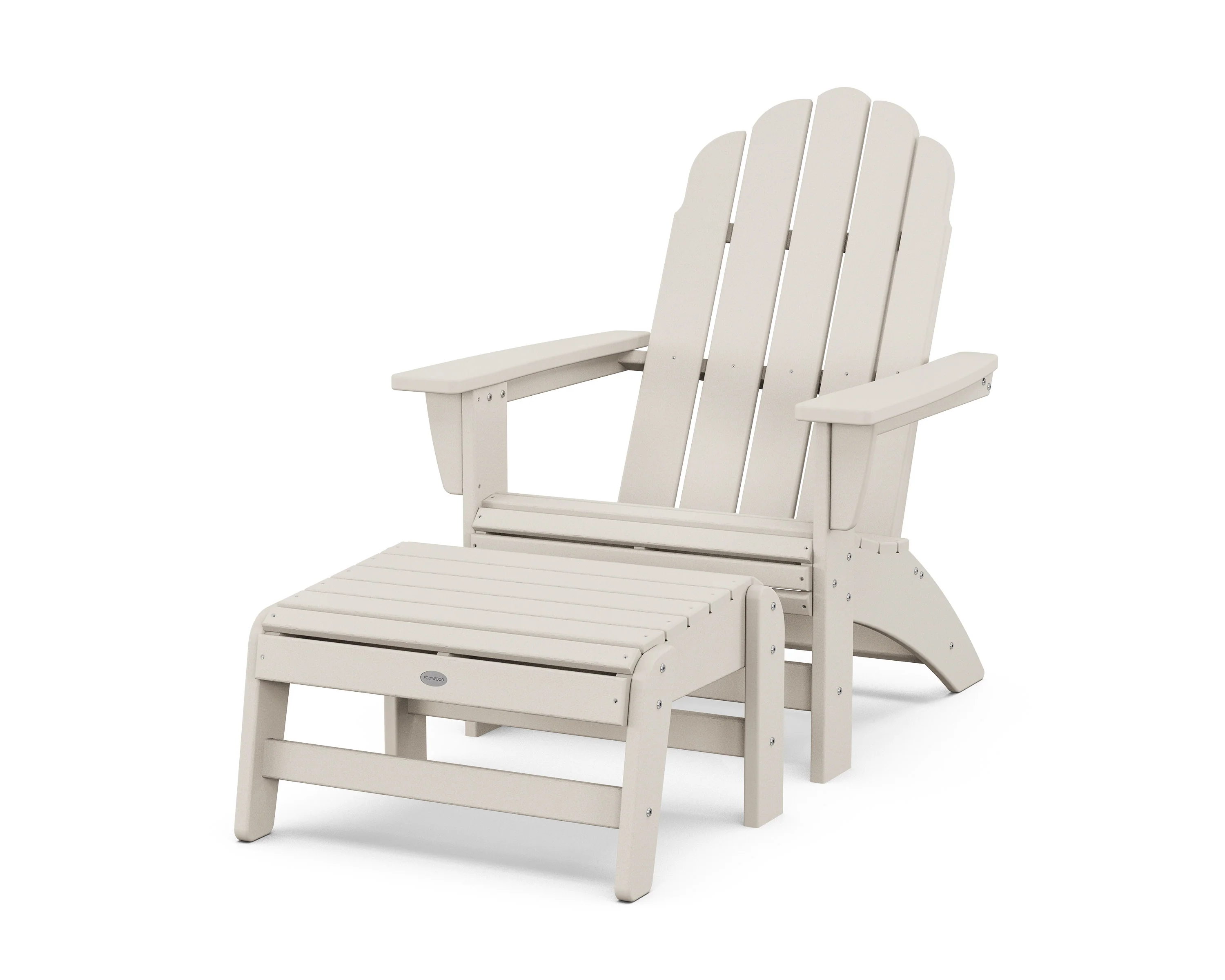 Vineyard Grand Adirondack Chair with Ottoman - Image 5