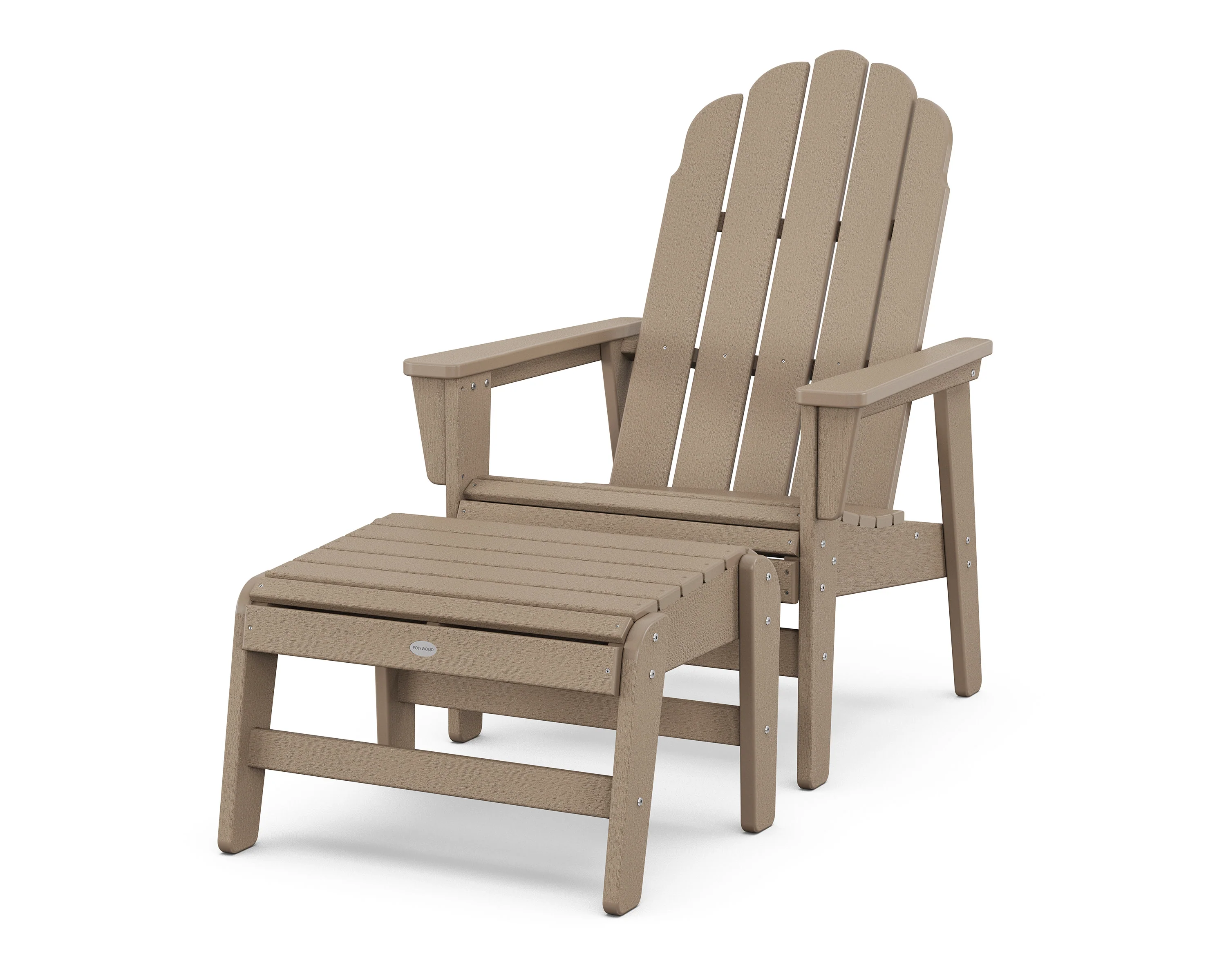 Vineyard Grand Upright Adirondack Chair with Ottoman - Image 10